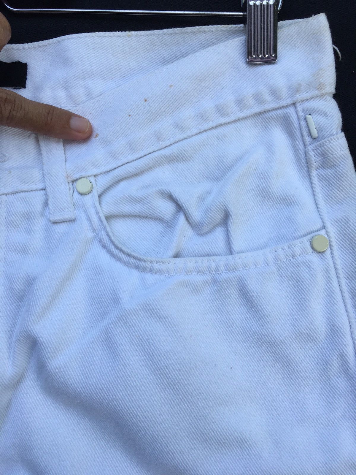 Raf by Raf Simons Rare Raf by Raf Simons Slim Fit White Denim/ Jeans Size US 32 / EU 48 - 11 Thumbnail