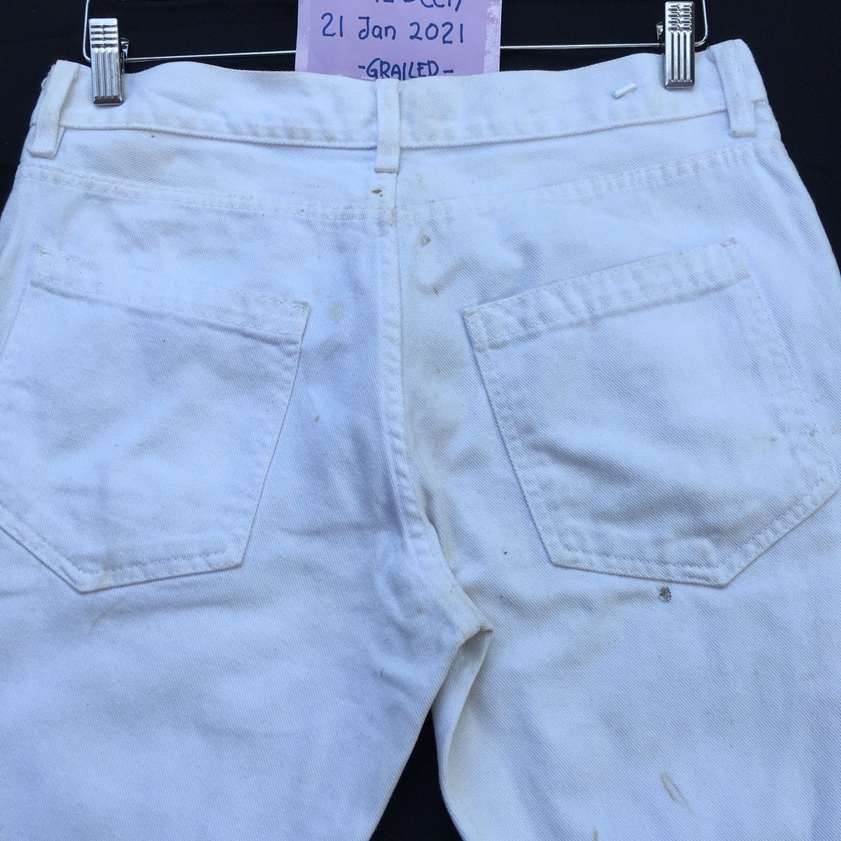 Raf by Raf Simons Rare Raf by Raf Simons Slim Fit White Denim/ Jeans Size US 32 / EU 48 - 21 Thumbnail