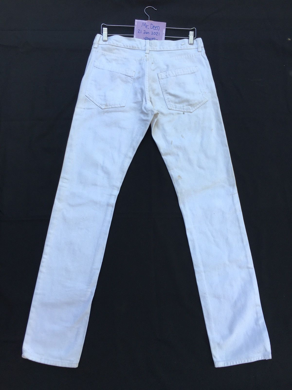 Raf by Raf Simons Rare Raf by Raf Simons Slim Fit White Denim/ Jeans Size US 32 / EU 48 - 15 Thumbnail