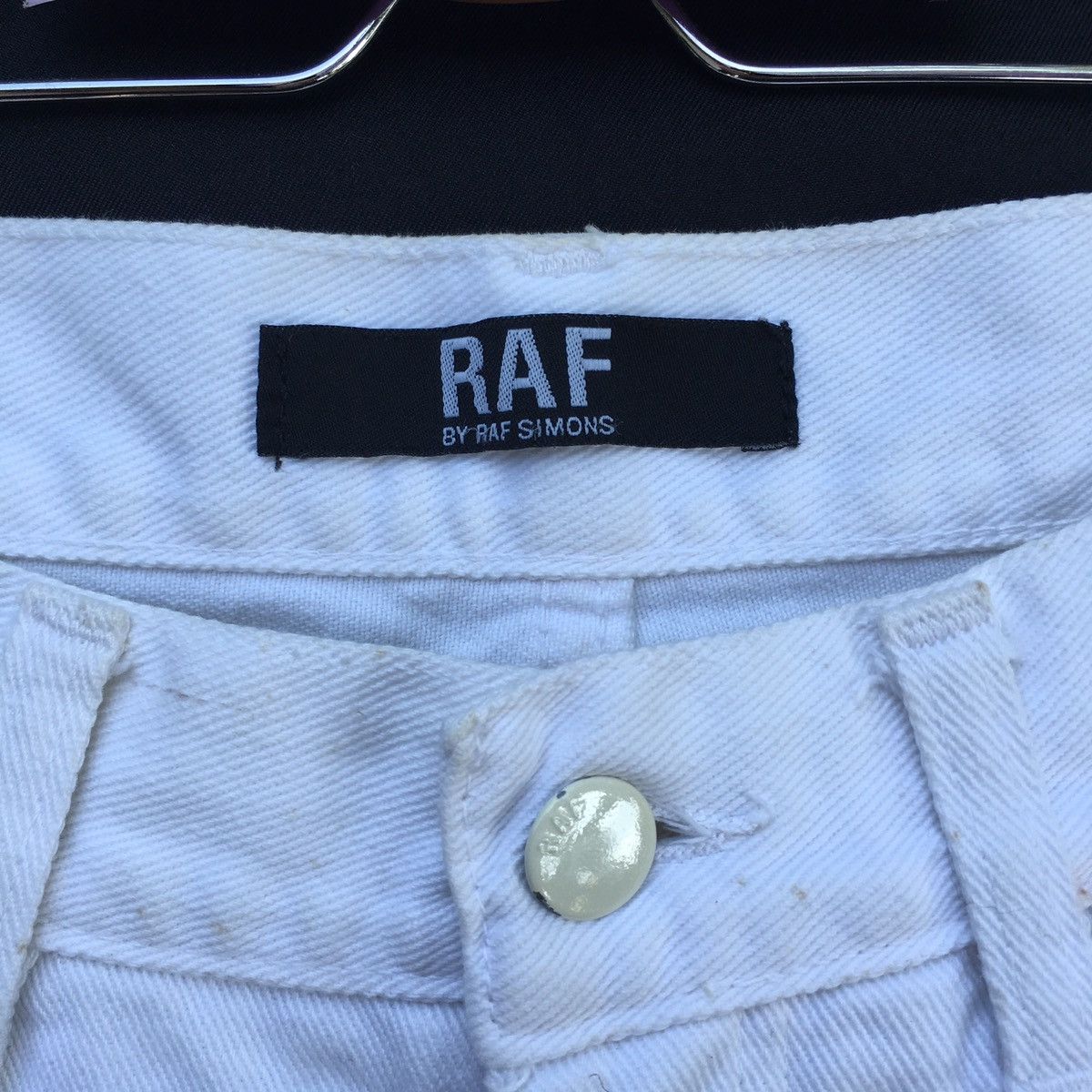 Raf by Raf Simons Rare Raf by Raf Simons Slim Fit White Denim/ Jeans Size US 32 / EU 48 - 7 Thumbnail