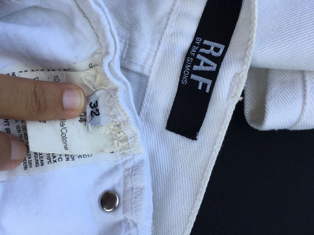 Raf by Raf Simons Rare Raf by Raf Simons Slim Fit White Denim/ Jeans Size US 32 / EU 48 - 23 Thumbnail