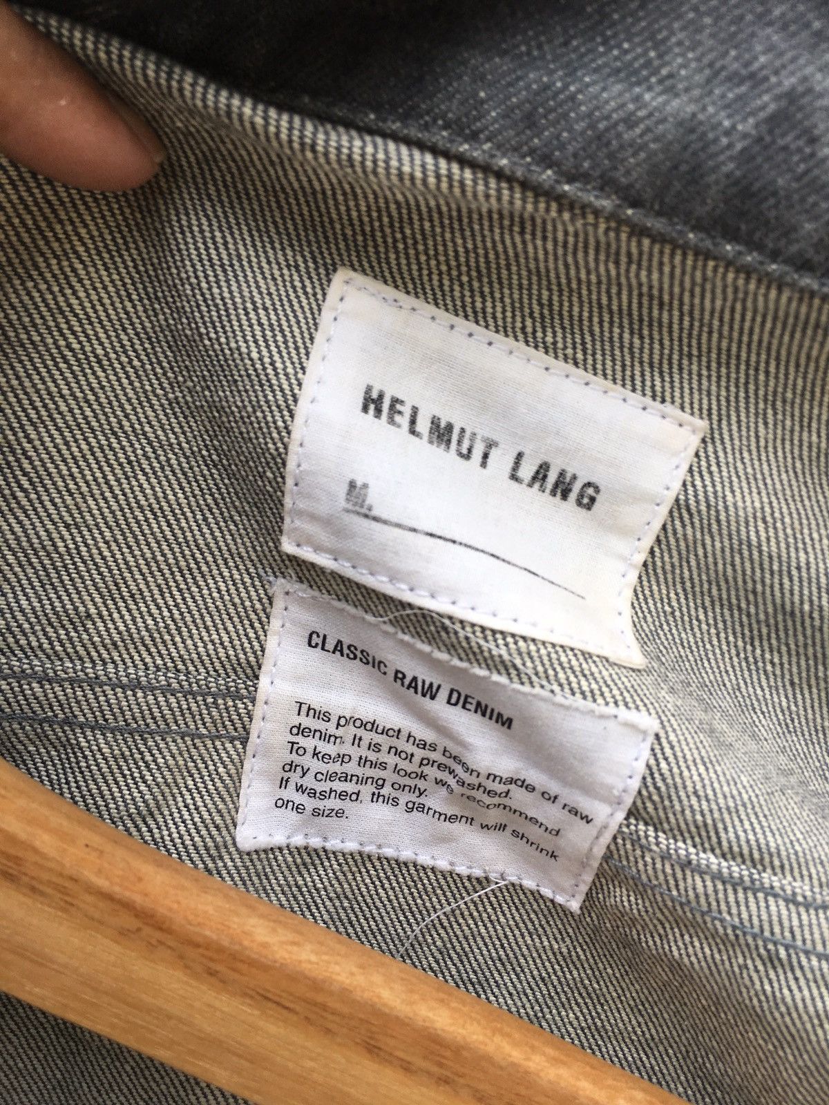 Helmut Lang Vtg Helmut Lang Denim Jacket Jean Trucker Double Pockets Size US XS / EU 42 / 0 - 15 Thumbnail