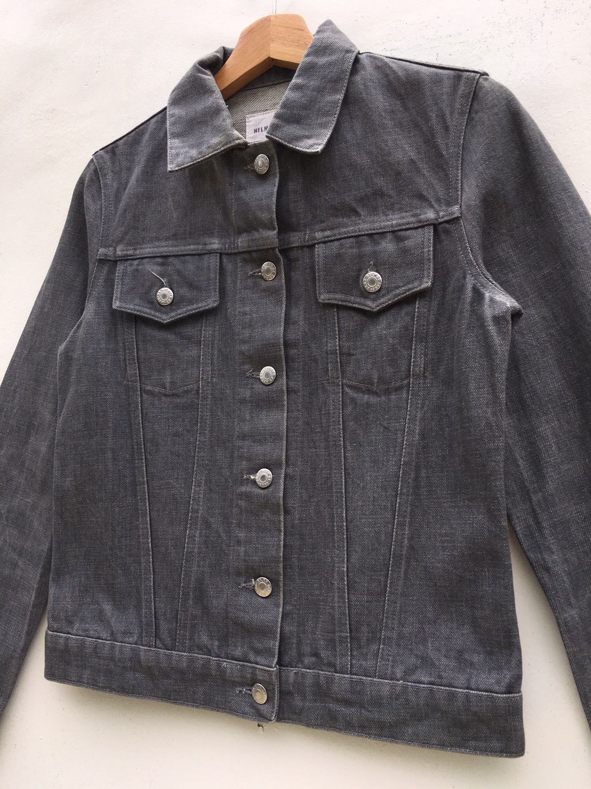 Helmut Lang Vtg Helmut Lang Denim Jacket Jean Trucker Double Pockets Size US XS / EU 42 / 0 - 7 Thumbnail