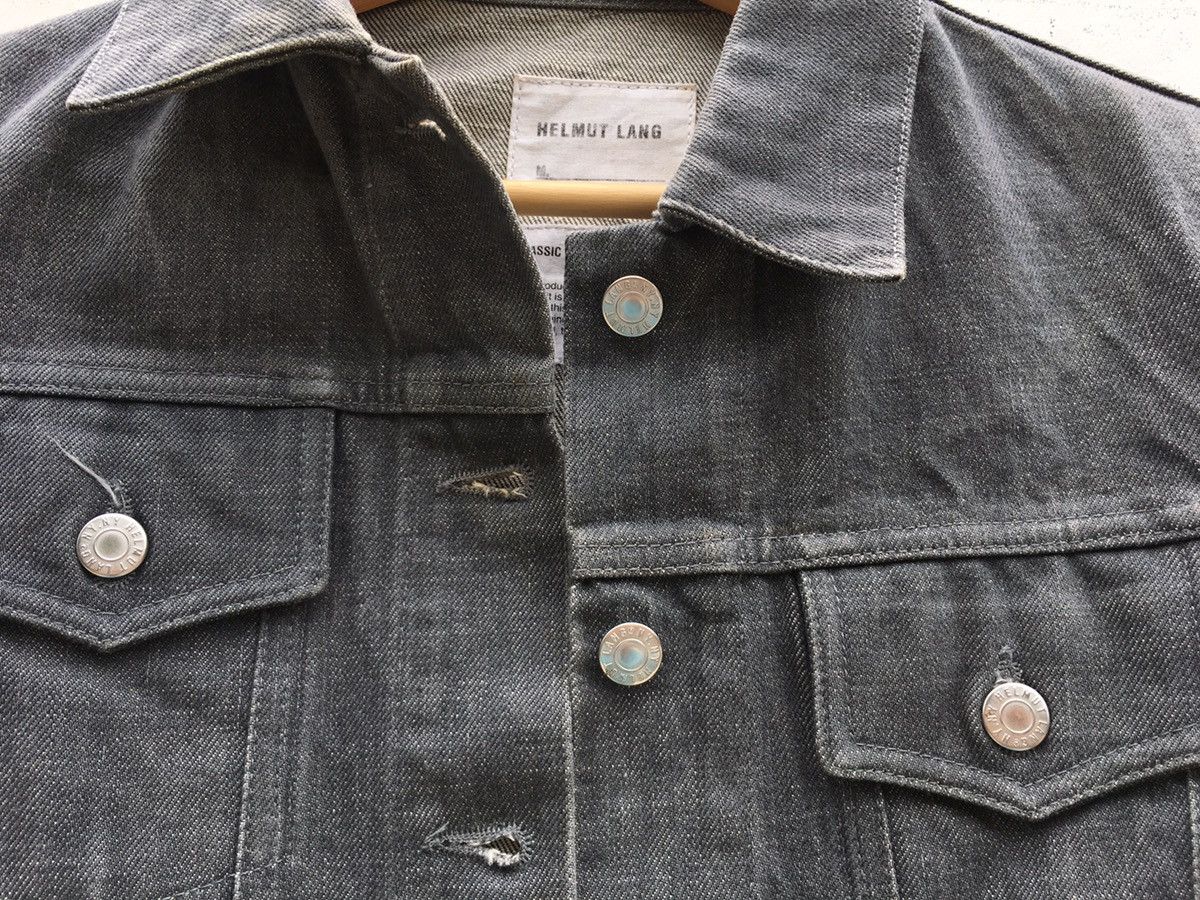 Helmut Lang Vtg Helmut Lang Denim Jacket Jean Trucker Double Pockets Size US XS / EU 42 / 0 - 17 Thumbnail