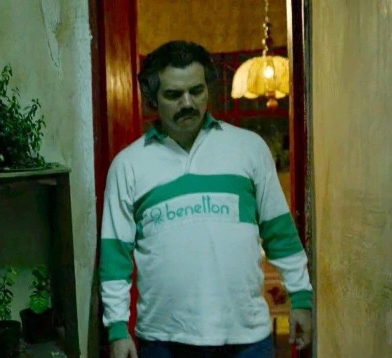 United Colors Of Benetton VtgUnited Colors of Benetton PoloShirt wore byPablo Escobar Size US M / EU 48-50 / 2 - 19 Thumbnail