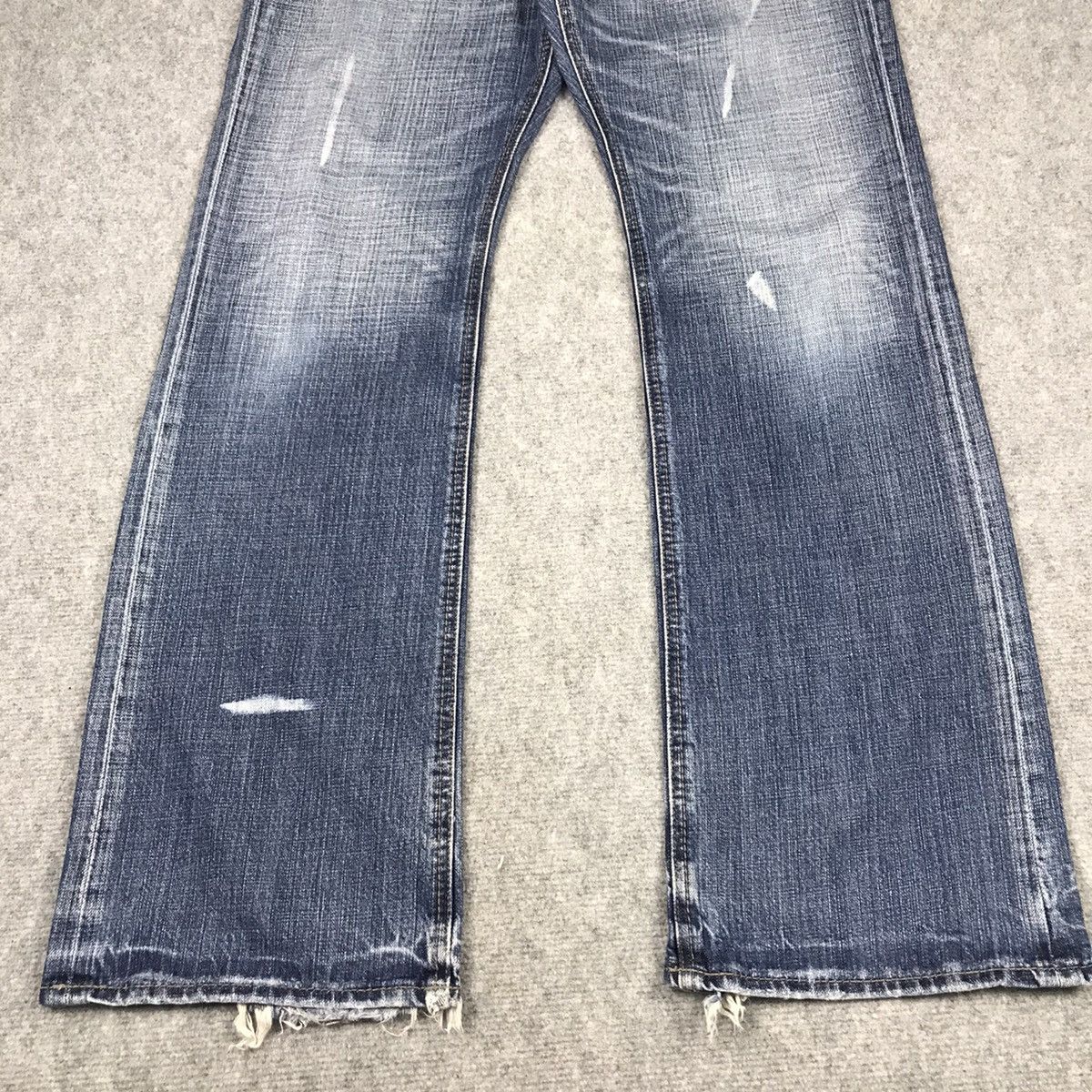 Japanese Brand × Vintage BAGGY ULTIMAX DENIM FADED DISTRESSED PANTS Size US 34 / EU 50 - 2 Thumbnail