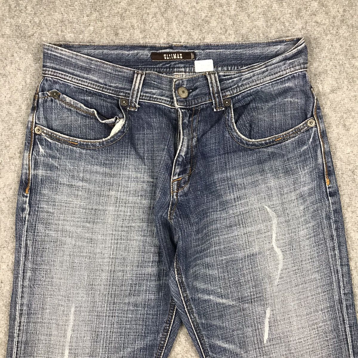 Japanese Brand × Vintage BAGGY ULTIMAX DENIM FADED DISTRESSED PANTS Size US 34 / EU 50 - 6 Thumbnail
