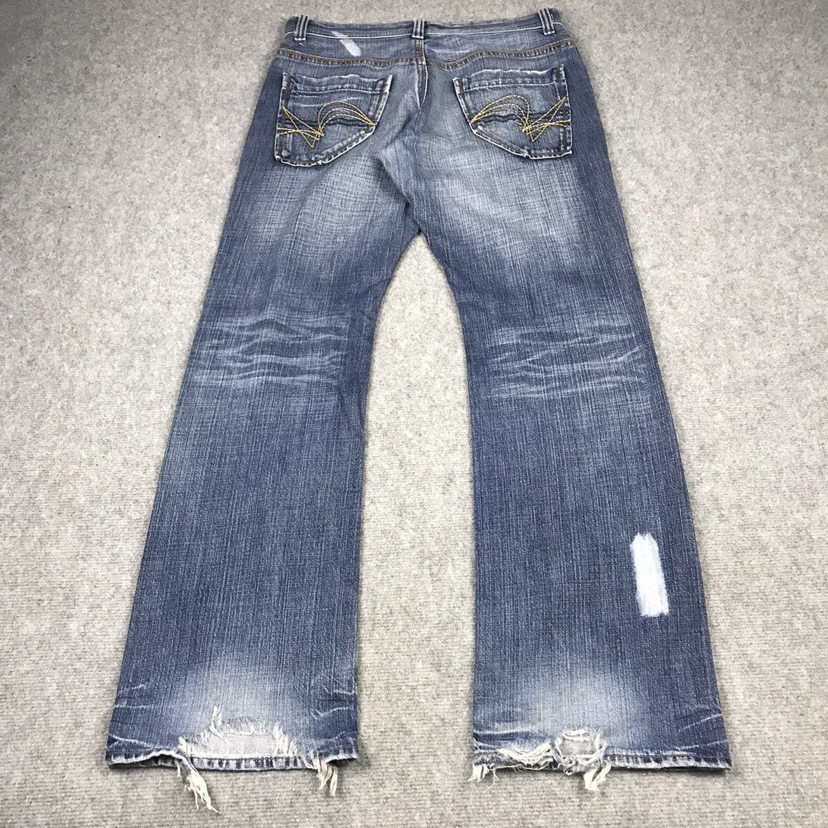 Japanese Brand × Vintage BAGGY ULTIMAX DENIM FADED DISTRESSED PANTS Size US 34 / EU 50 - 8 Thumbnail