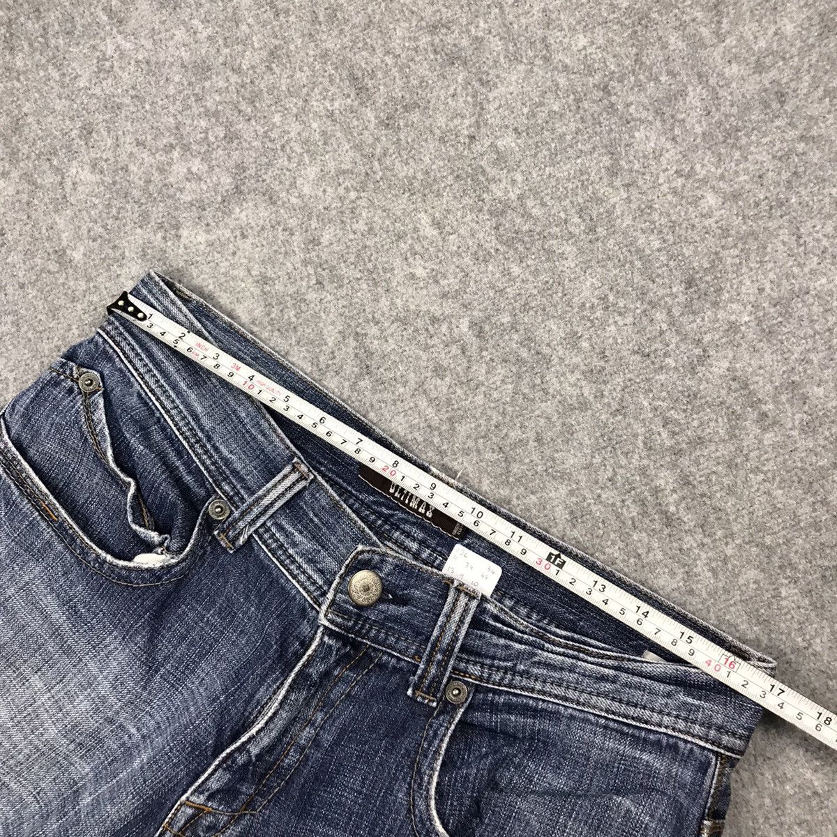 Japanese Brand × Vintage BAGGY ULTIMAX DENIM FADED DISTRESSED PANTS Size US 34 / EU 50 - 15 Thumbnail
