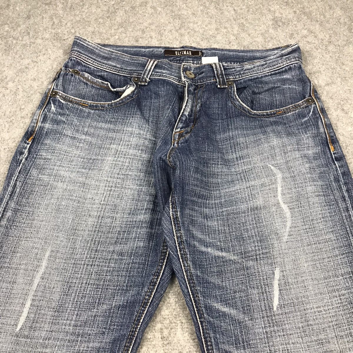 Japanese Brand × Vintage BAGGY ULTIMAX DENIM FADED DISTRESSED PANTS Size US 34 / EU 50 - 5 Thumbnail