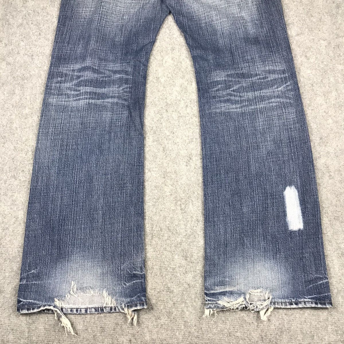 Japanese Brand × Vintage BAGGY ULTIMAX DENIM FADED DISTRESSED PANTS Size US 34 / EU 50 - 9 Thumbnail
