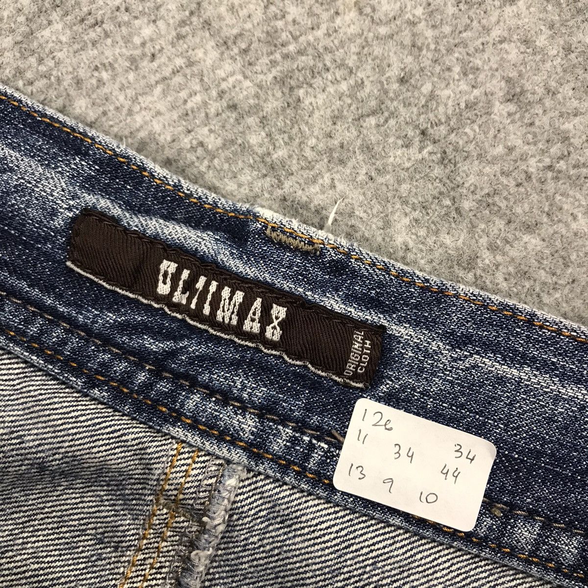Japanese Brand × Vintage BAGGY ULTIMAX DENIM FADED DISTRESSED PANTS Size US 34 / EU 50 - 16 Thumbnail