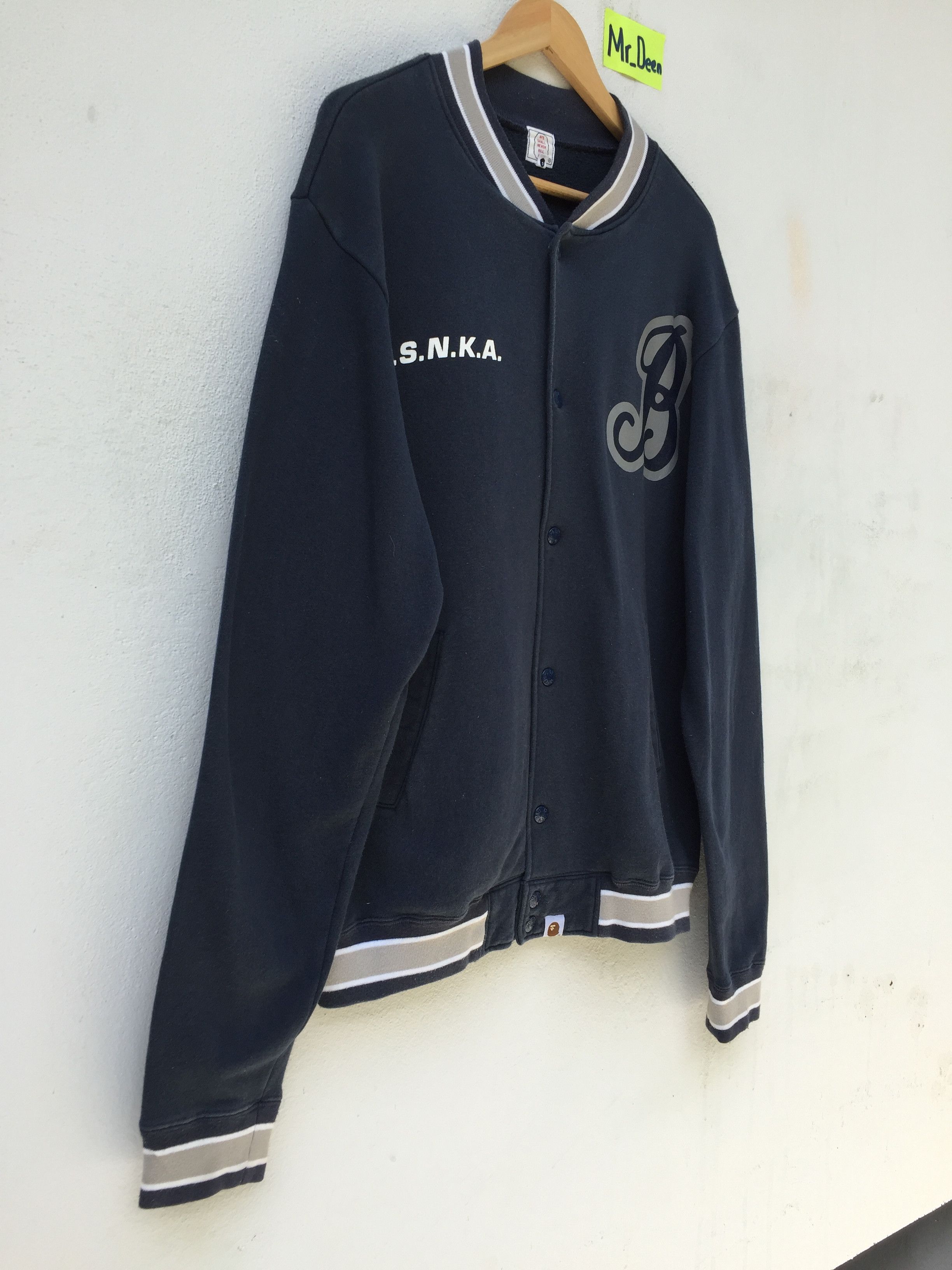 Bape ASNKA Sweat Varsity Jacket Size US M / EU 48-50 / 2 - 3 Thumbnail