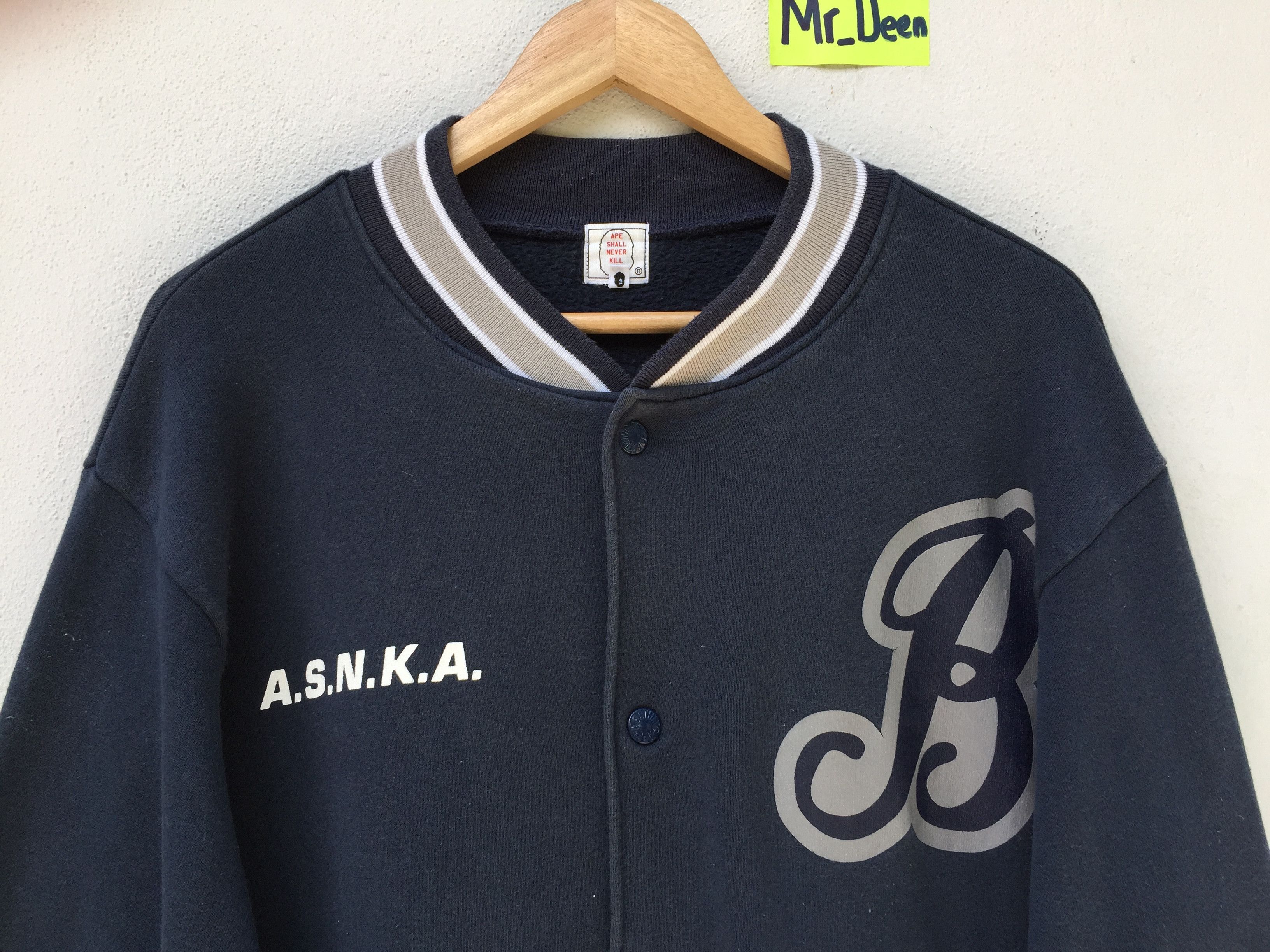 Bape ASNKA Sweat Varsity Jacket Size US M / EU 48-50 / 2 - 6 Thumbnail