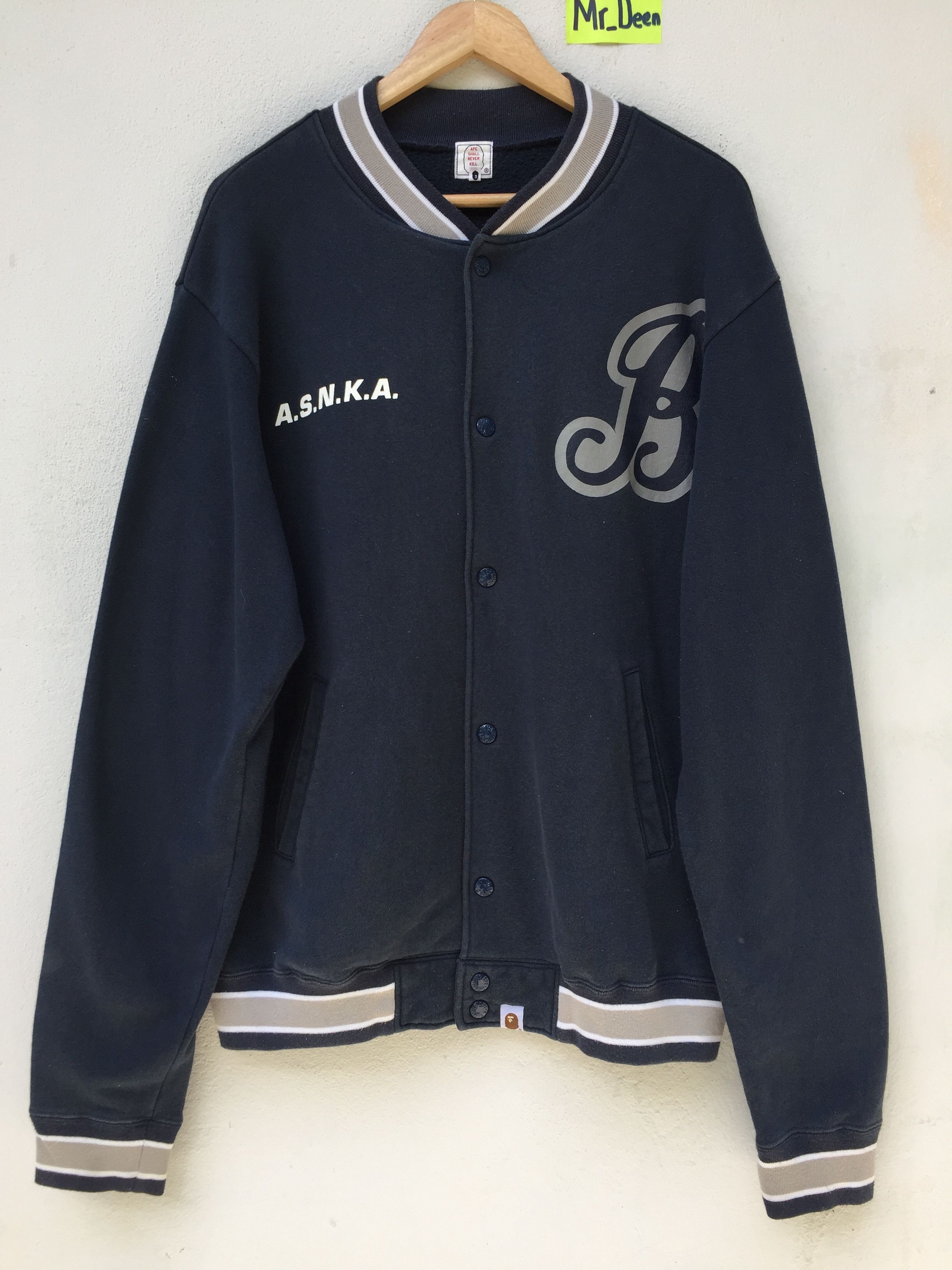 Bape ASNKA Sweat Varsity Jacket Size US M / EU 48-50 / 2 - 5 Thumbnail