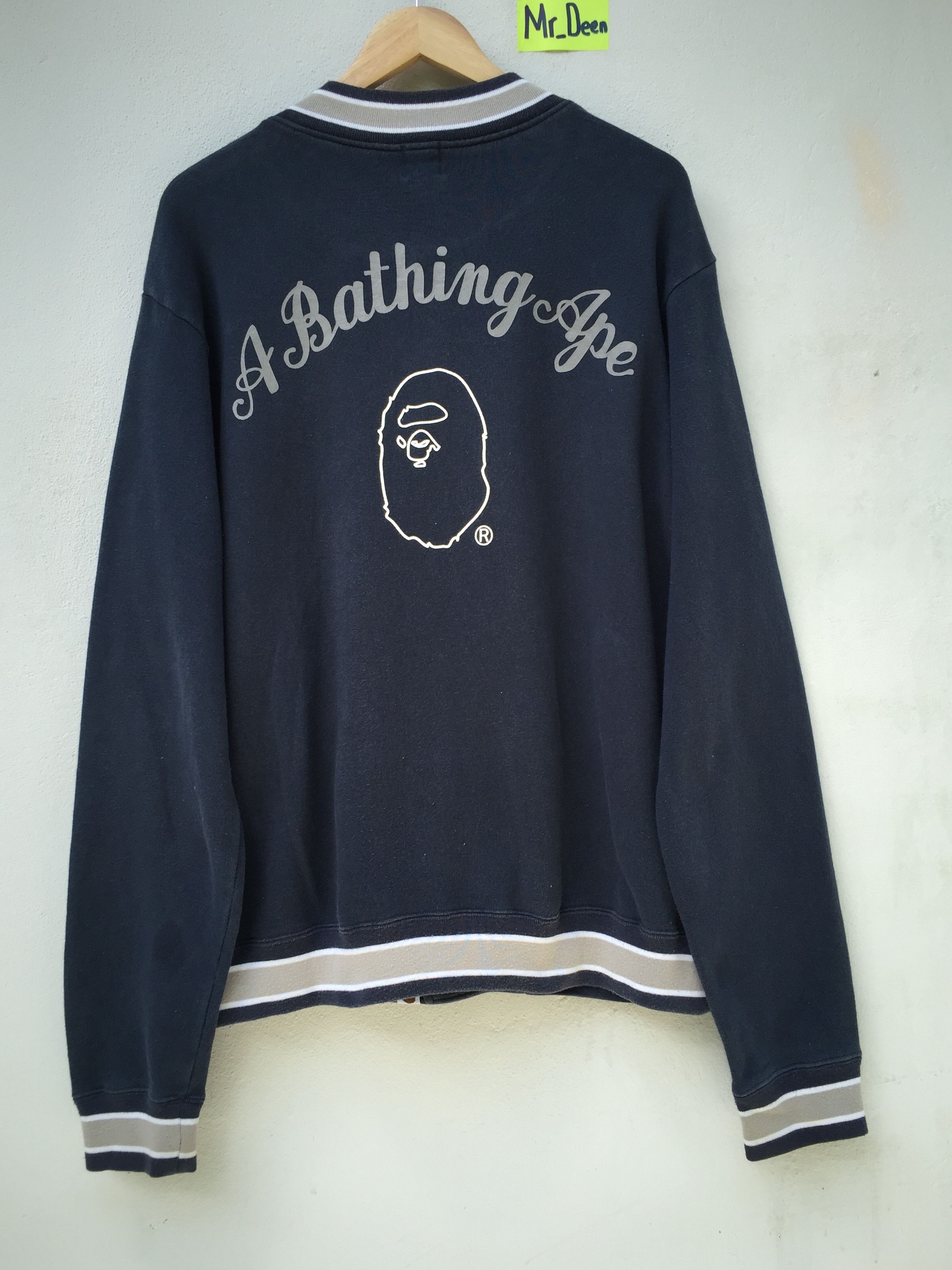 Bape ASNKA Sweat Varsity Jacket Size US M / EU 48-50 / 2 - 1 Thumbnail