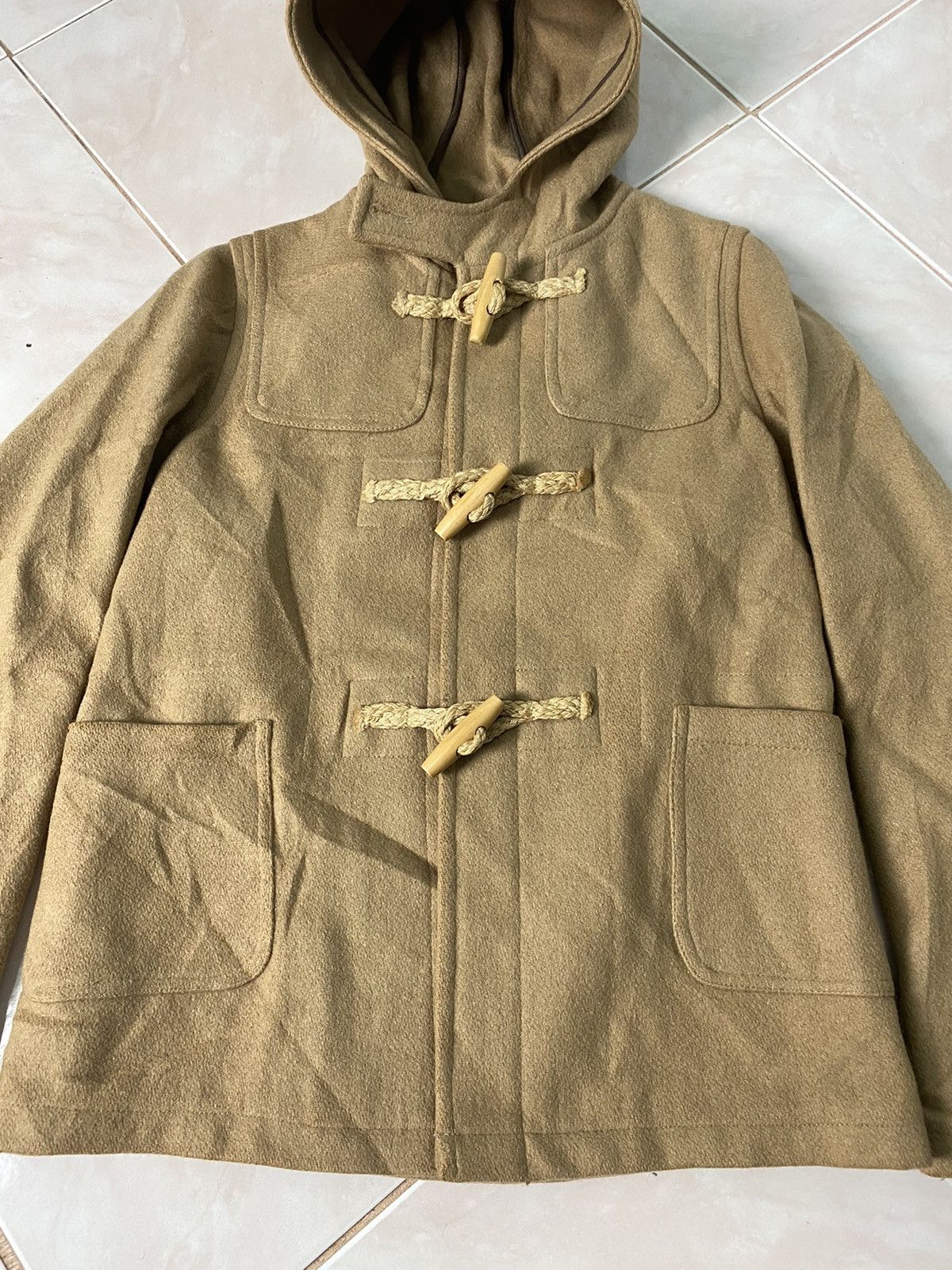 Beams Plus Vintage Wool Duffle Coat Beams Boy Made in Usa Size US XS / EU 42 / 0 - 3 Thumbnail