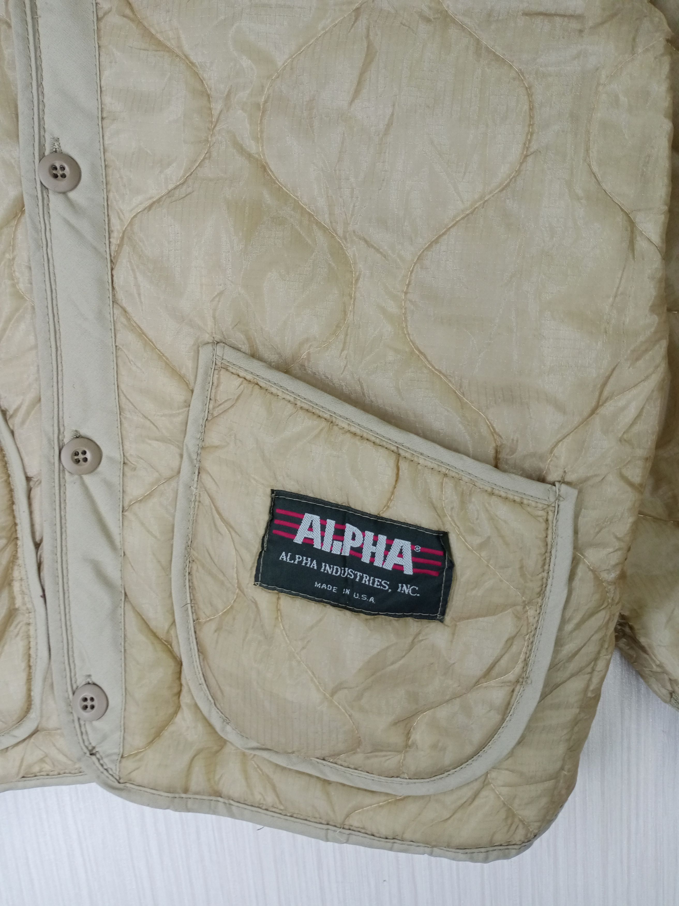 Alpha Industries Vintage Alpha Industries Liner Field Coat Quilted Size US M / EU 48-50 / 2 - 2 Thumbnail