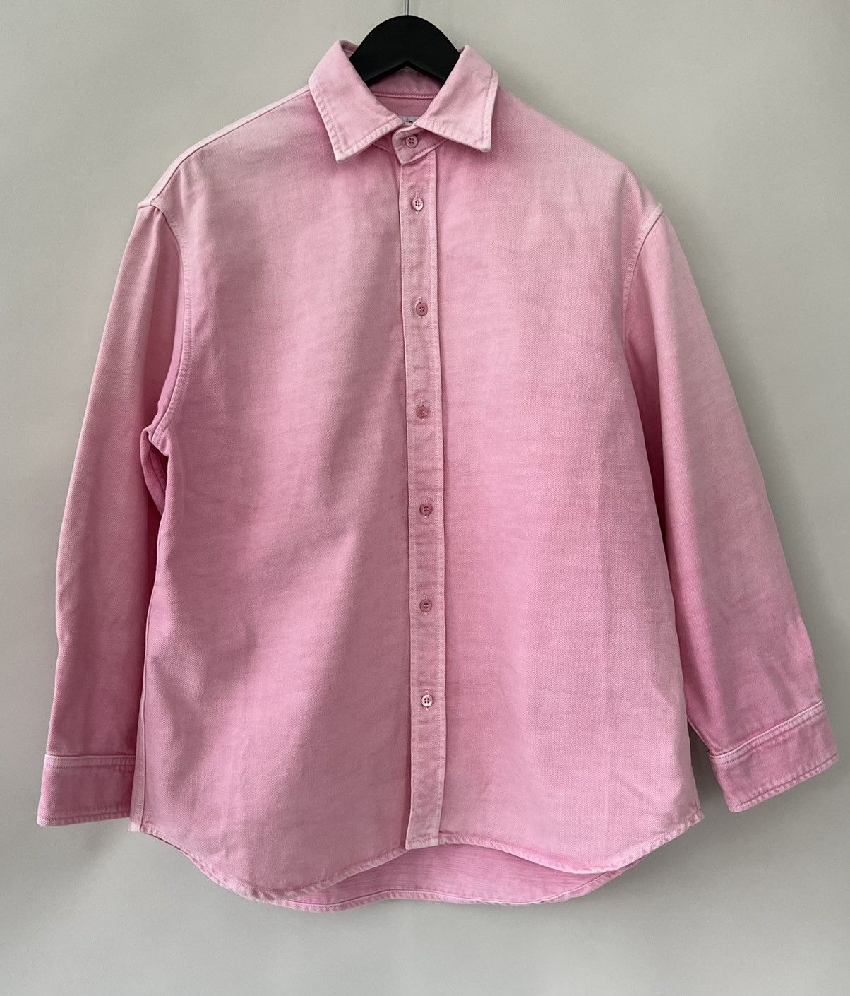 Balenciaga Balenciaga Signature Denim Logo Shirt Size US S / EU 44-46 / 1 - 2 Thumbnail