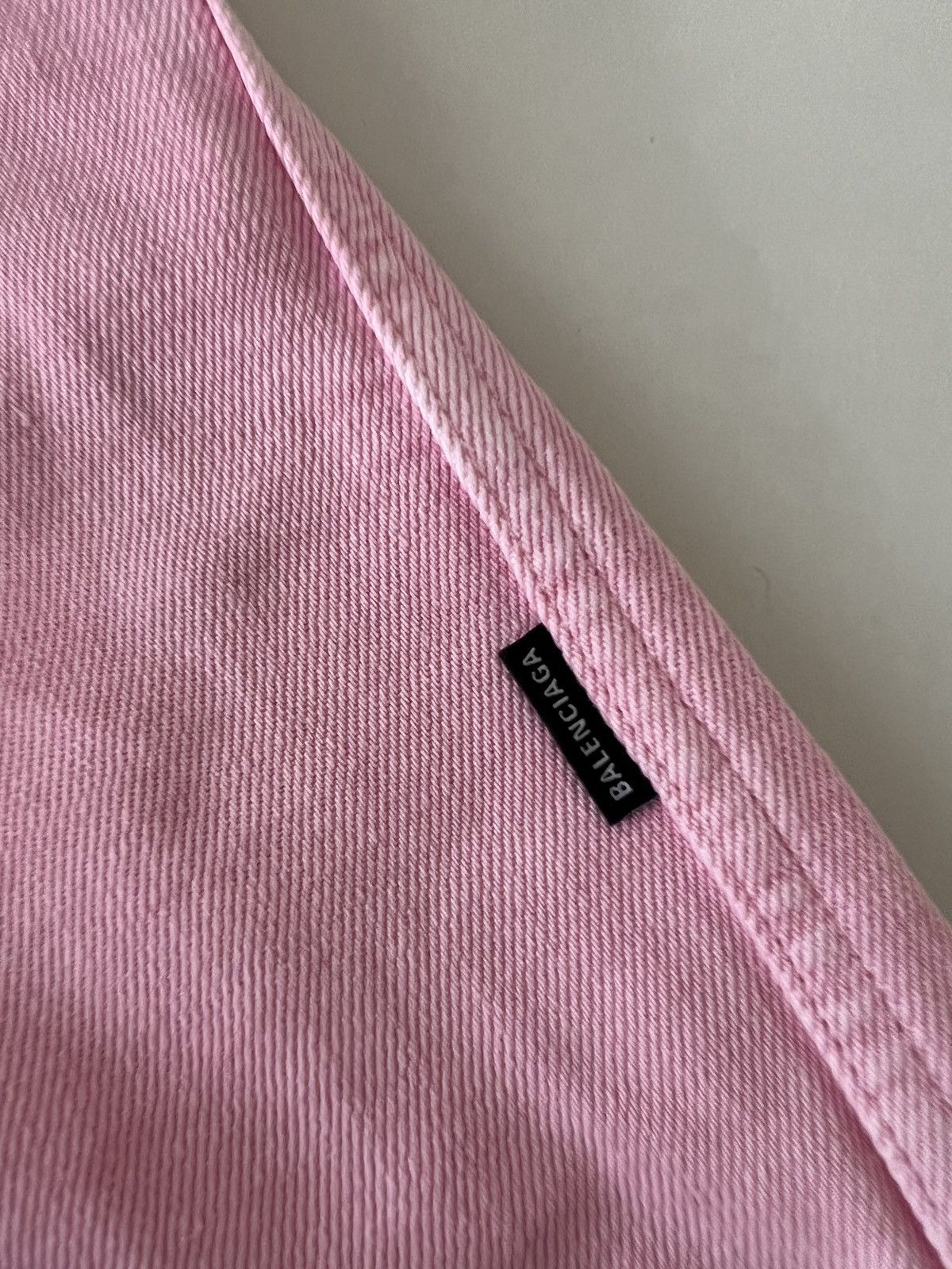 Balenciaga Balenciaga Signature Denim Logo Shirt Size US S / EU 44-46 / 1 - 5 Thumbnail
