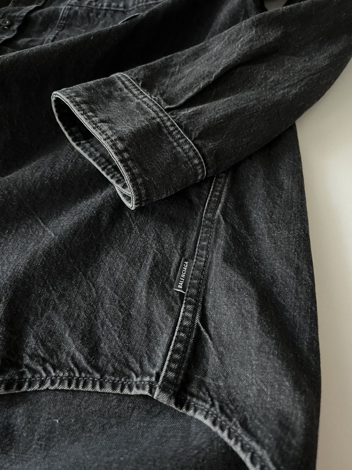 Balenciaga 🔥$1.6K🔥 Balenciaga Denim Logo Jacket Shirt Size US M / EU 48-50 / 2 - 5 Thumbnail