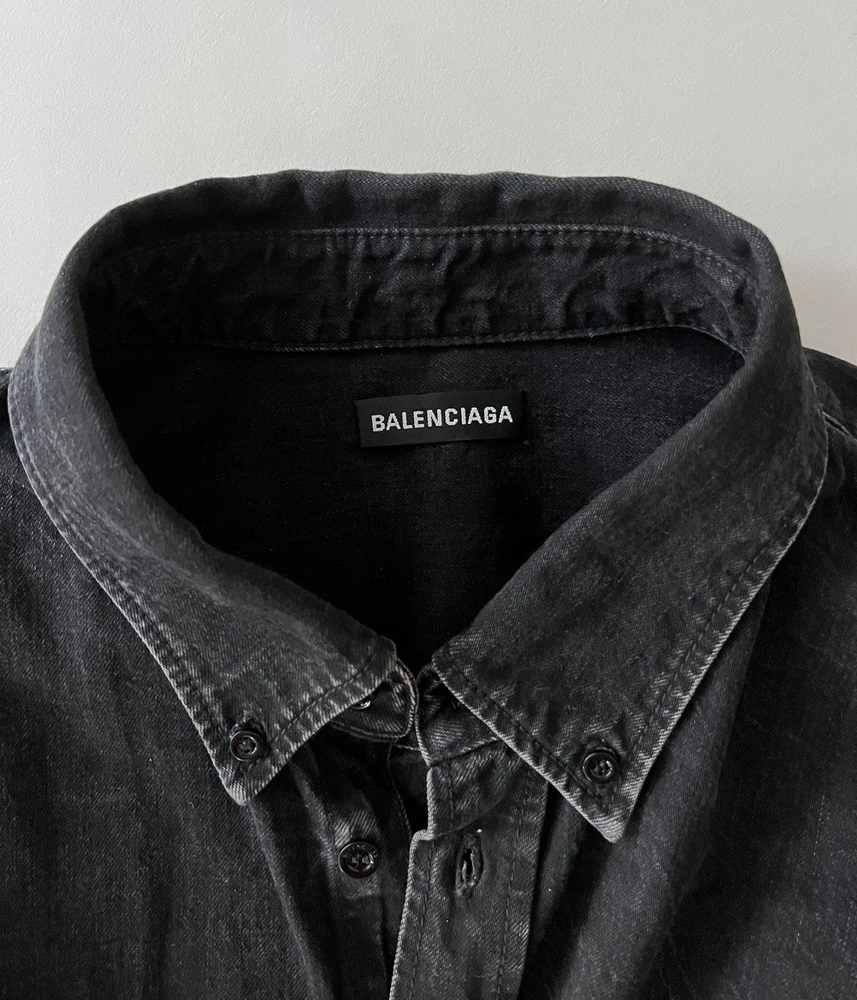 Balenciaga 🔥$1.6K🔥 Balenciaga Denim Logo Jacket Shirt Size US M / EU 48-50 / 2 - 4 Thumbnail