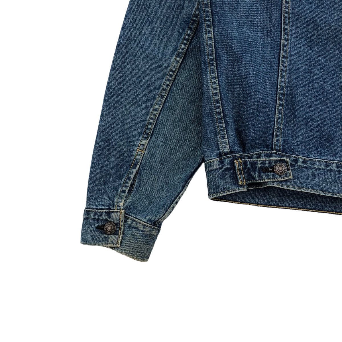 Levi's Vintage Clothing Vintage Levis Trucker Denim Big E 557 LVC 90s Japan Size US M / EU 48-50 / 2 - 15 Thumbnail