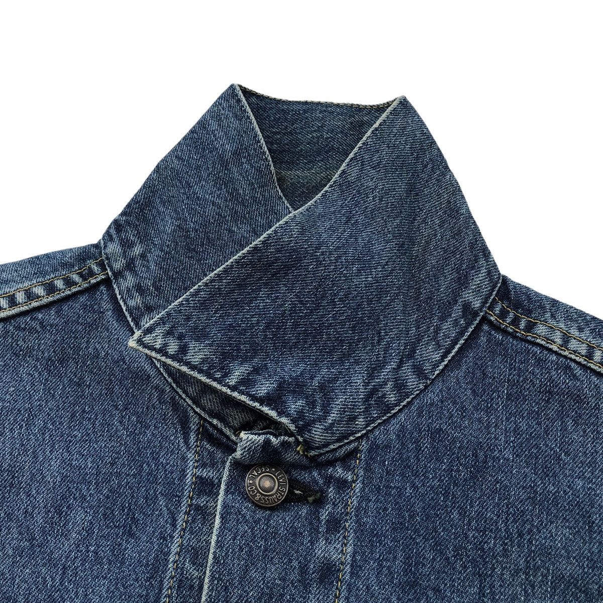 Levi's Vintage Clothing Vintage Levis Trucker Denim Big E 557 LVC 90s Japan Size US M / EU 48-50 / 2 - 16 Thumbnail
