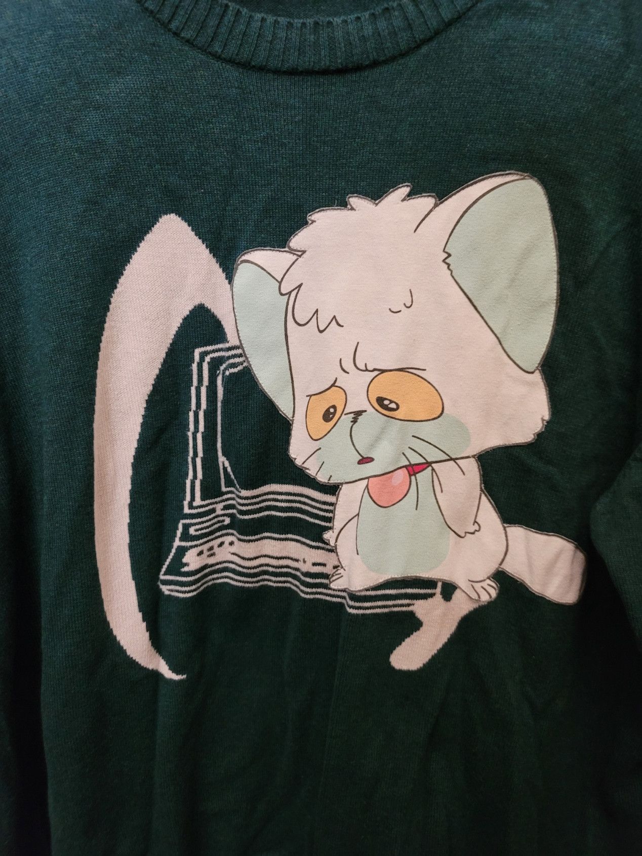 Undercover FINAL DROP SS19 Anime Cat Creamy Mami Knit Size US XL / EU 56 / 4 - 5 Thumbnail