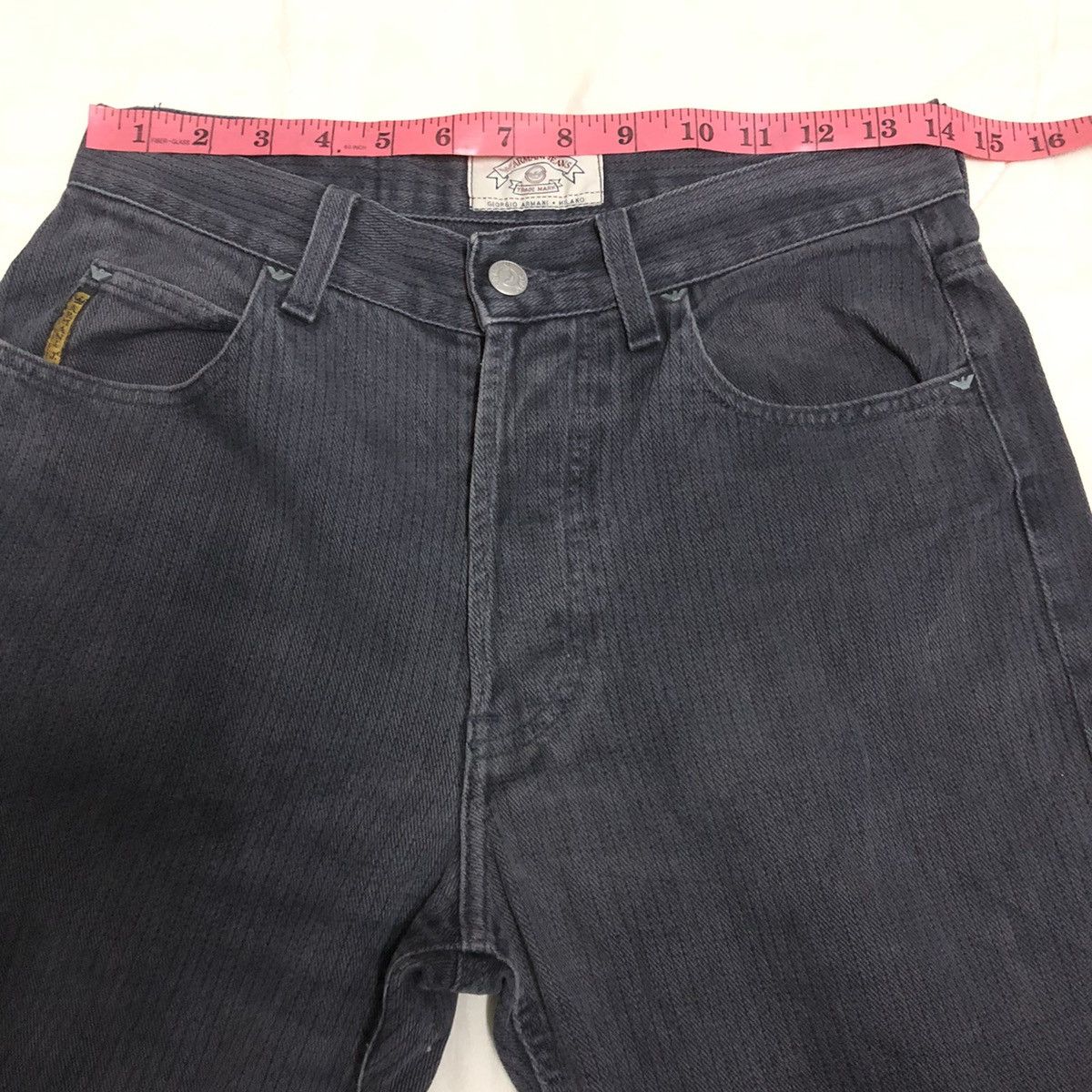 Armani × Giorgio Armani Vintage Armani Jeans Stripe Classic Denim Size US 28 / EU 44 - 6 Thumbnail