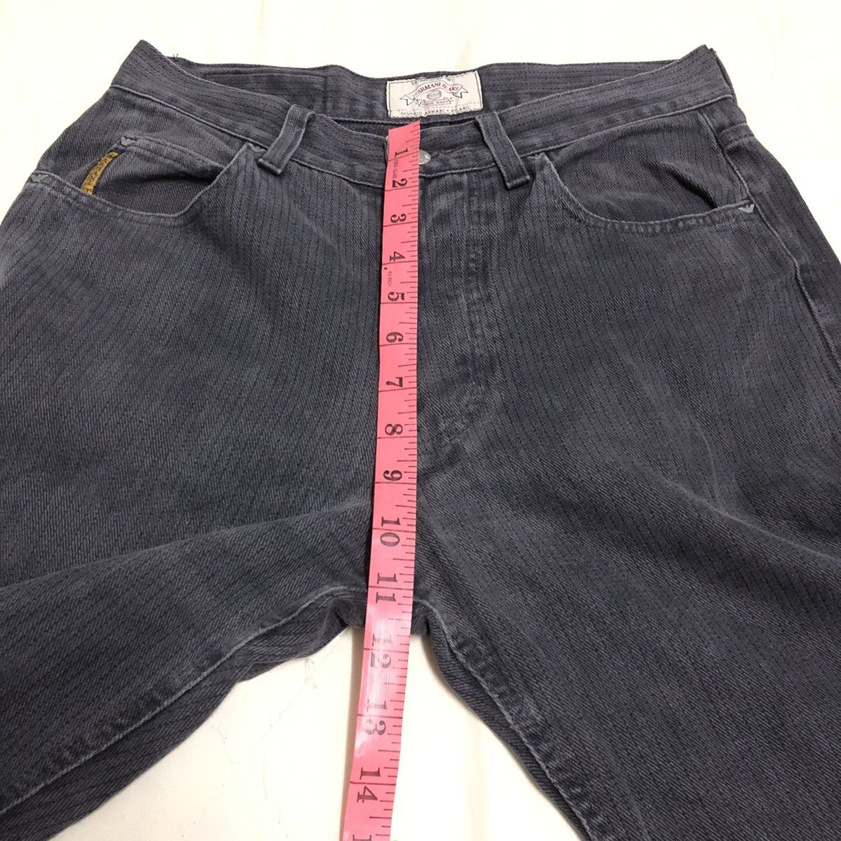 Armani × Giorgio Armani Vintage Armani Jeans Stripe Classic Denim Size US 28 / EU 44 - 7 Thumbnail