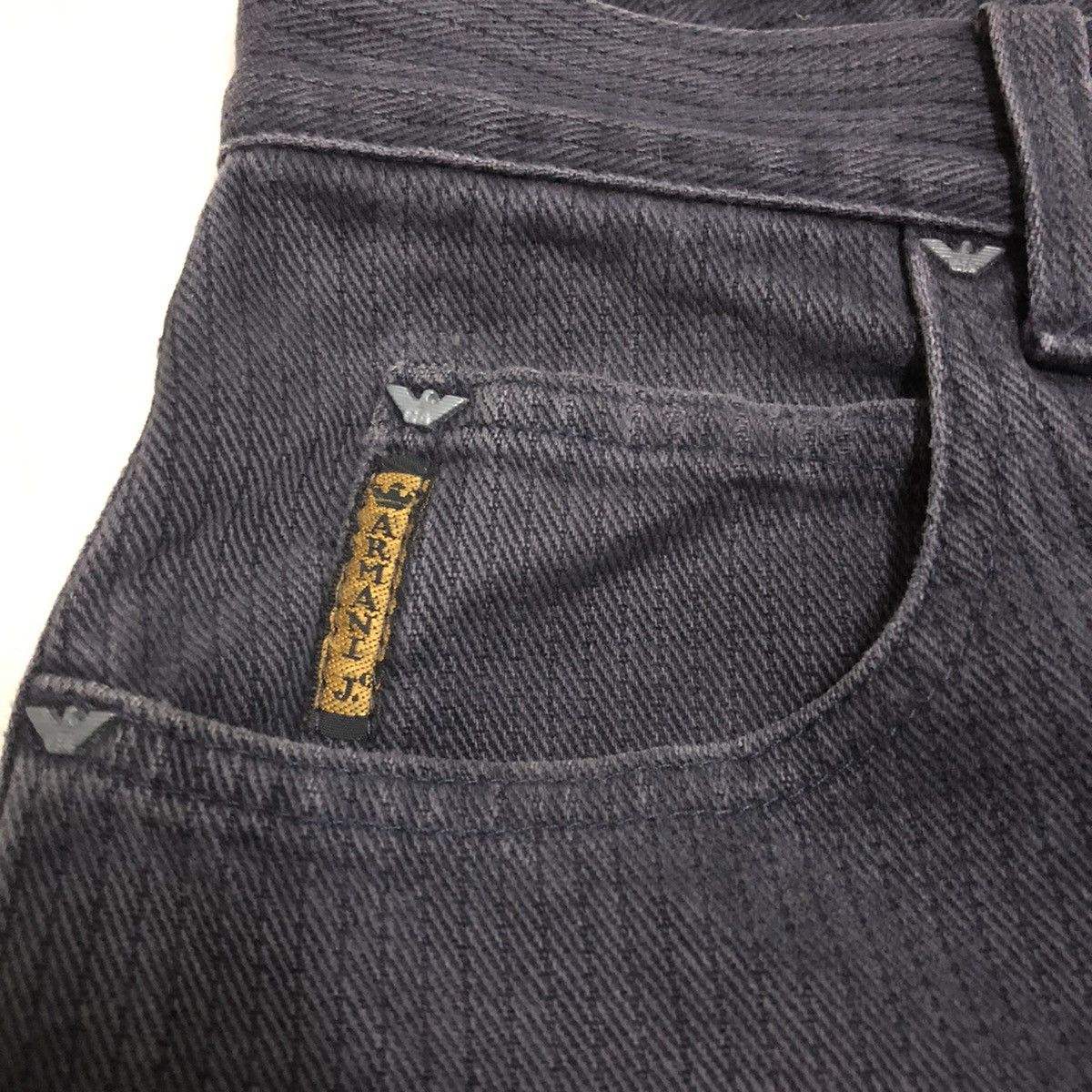 Armani × Giorgio Armani Vintage Armani Jeans Stripe Classic Denim Size US 28 / EU 44 - 4 Thumbnail