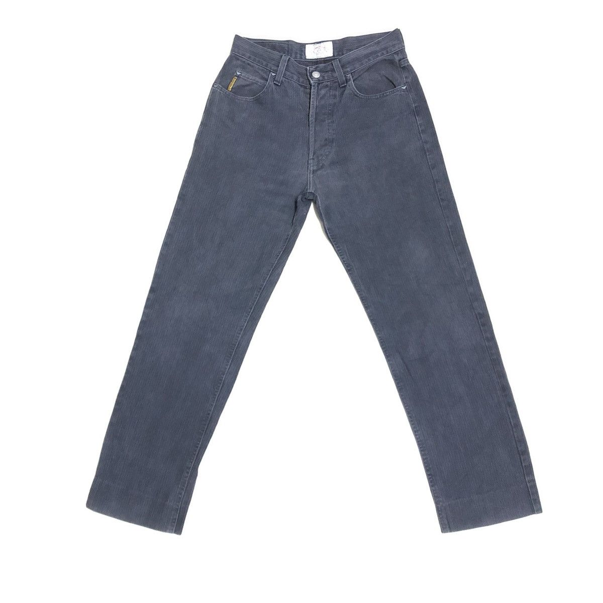 image of Vintage Armani Jeans Stripe Classic Denim in Black, Men's (Size 28)