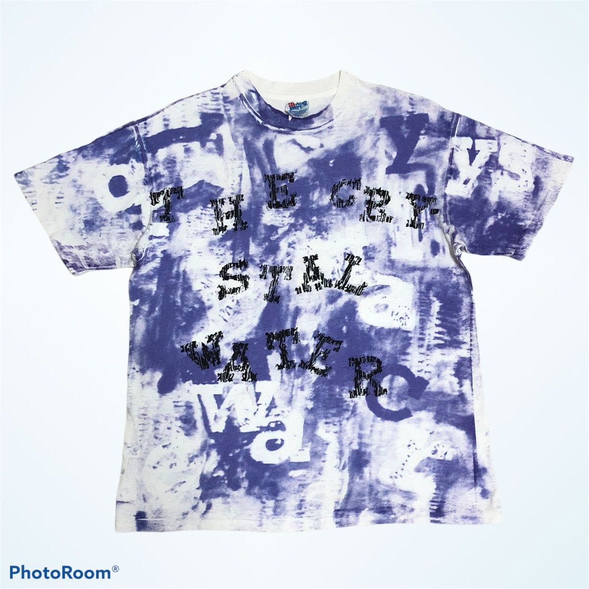 image of Rap Tees x Vintage The Crystal Water Overprint 90's in White, Men's (Size Large)