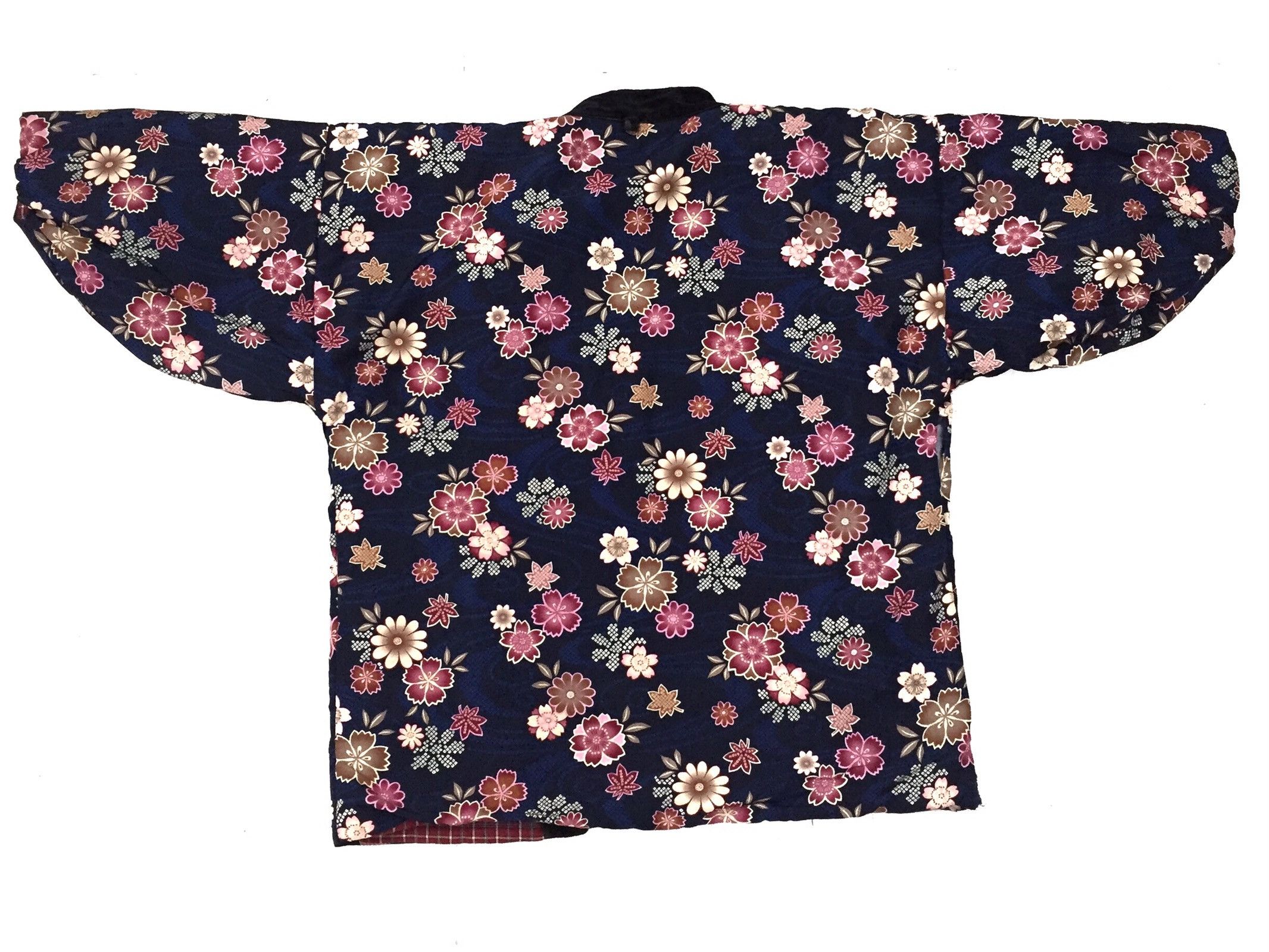 Japanese Brand Japanese Traditional Hanten Geisha Overprint Kimono Japan Size US XL / EU 56 / 4 - 7 Thumbnail