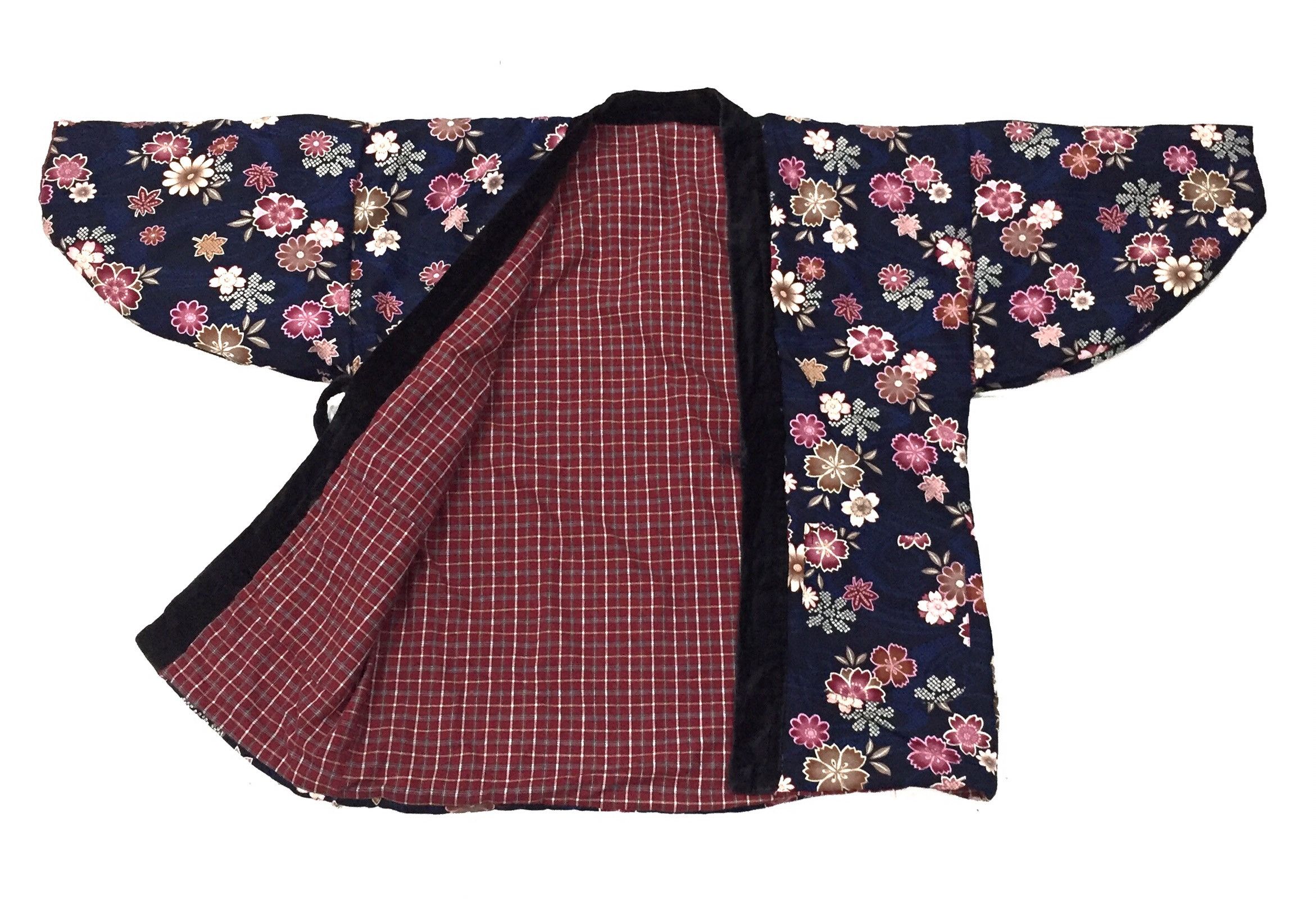 Japanese Brand Japanese Traditional Hanten Geisha Overprint Kimono Japan Size US XL / EU 56 / 4 - 4 Thumbnail