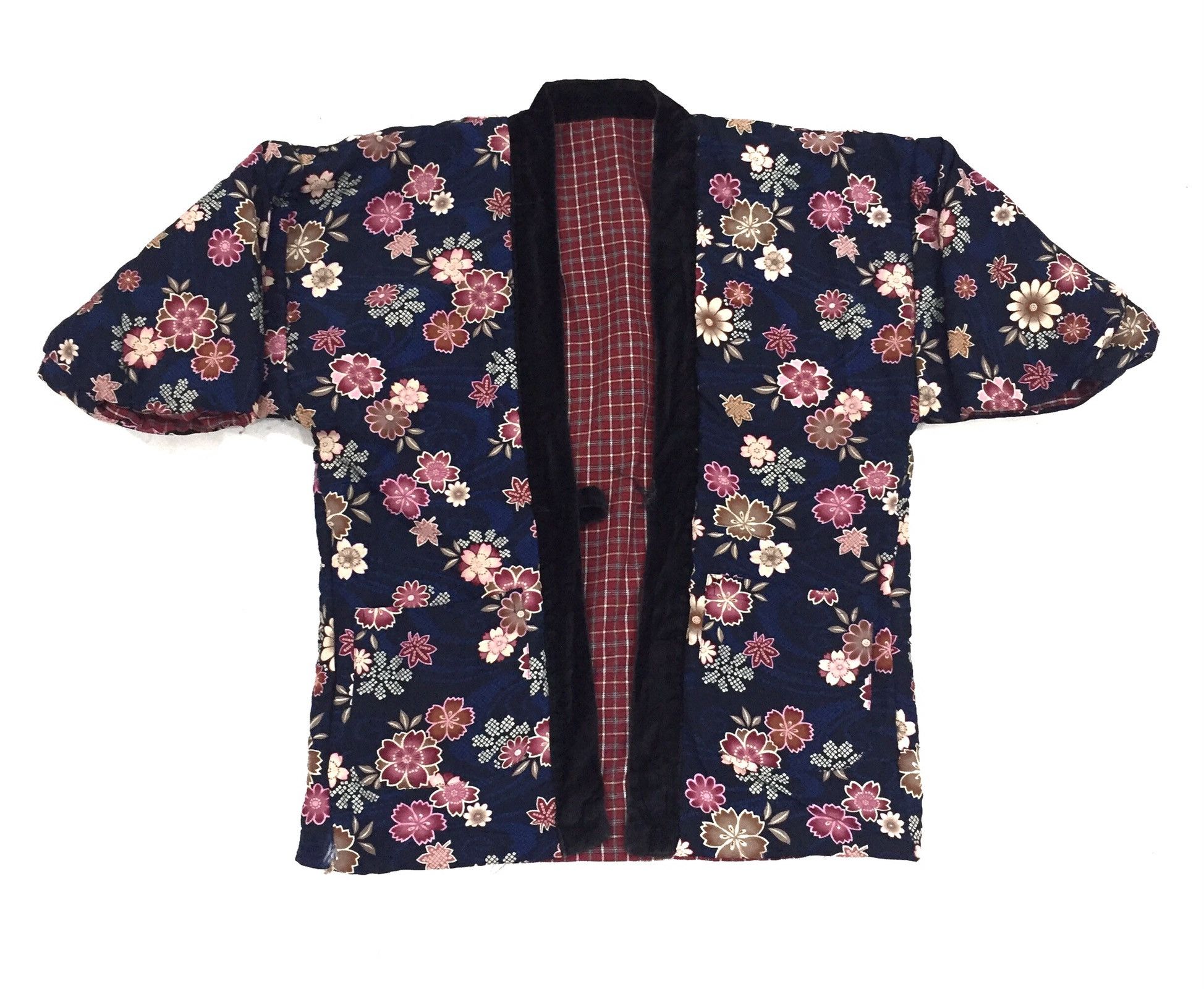 Japanese Brand Japanese Traditional Hanten Geisha Overprint Kimono Japan Size US XL / EU 56 / 4 - 2 Thumbnail