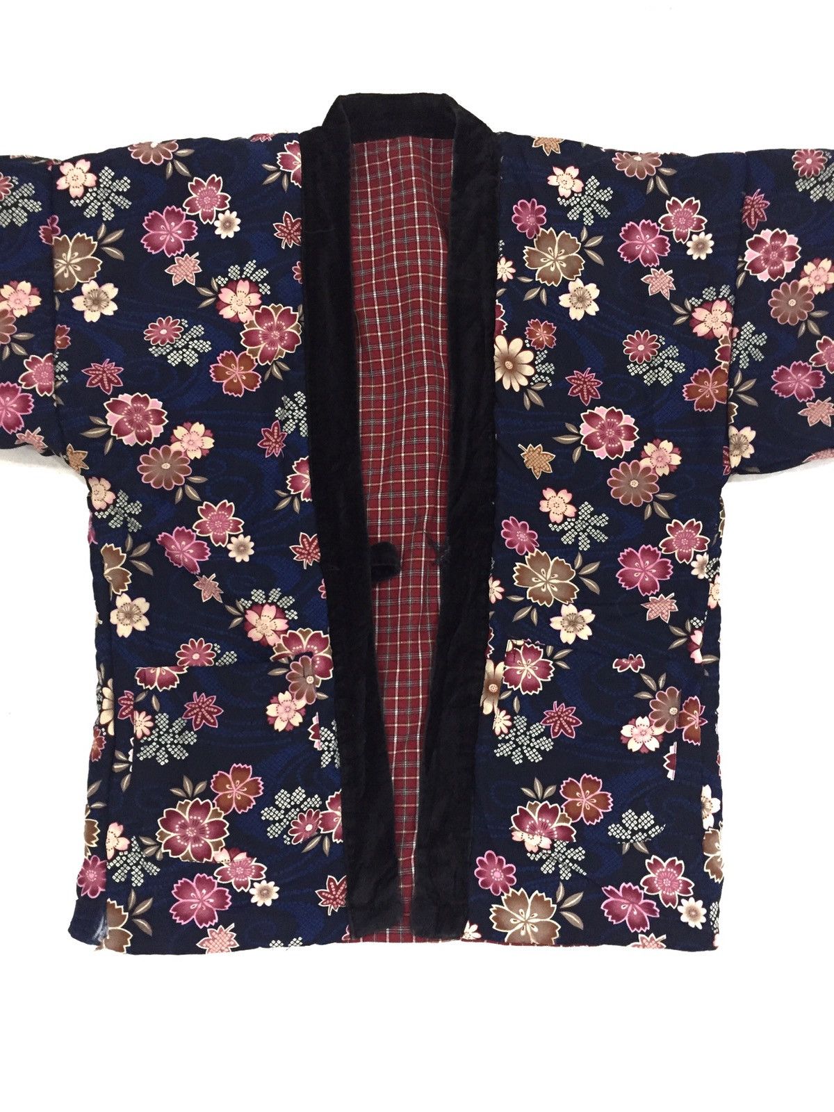 Japanese Brand Japanese Traditional Hanten Geisha Overprint Kimono Japan Size US XL / EU 56 / 4 - 3 Thumbnail
