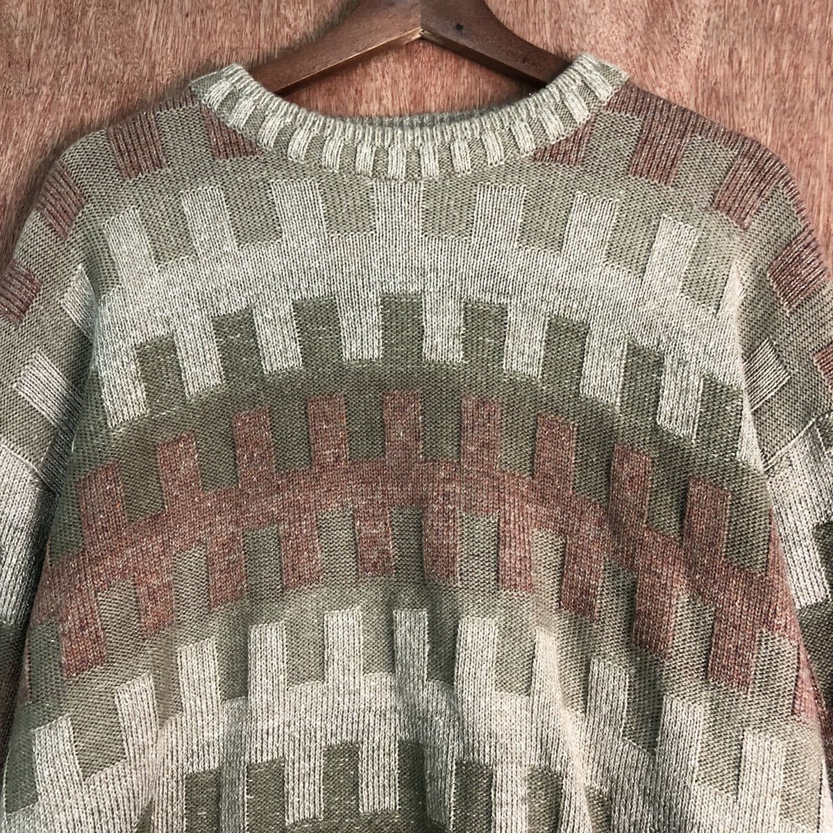 Vintage DLL Rovello checkered japan vintage Knit sweatshirt #c171 Size US L / EU 52-54 / 3 - 8 Thumbnail