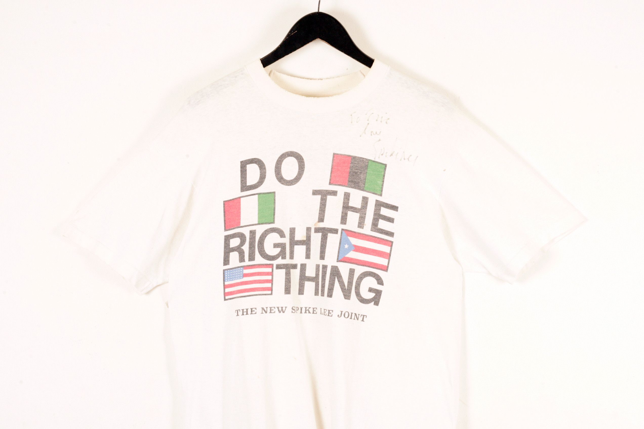 Fruit Of The Loom × Vintage Spike Lee Autographed Promo Tee Do The Right Thing Movie Size US L / EU 52-54 / 3 - 2 Thumbnail