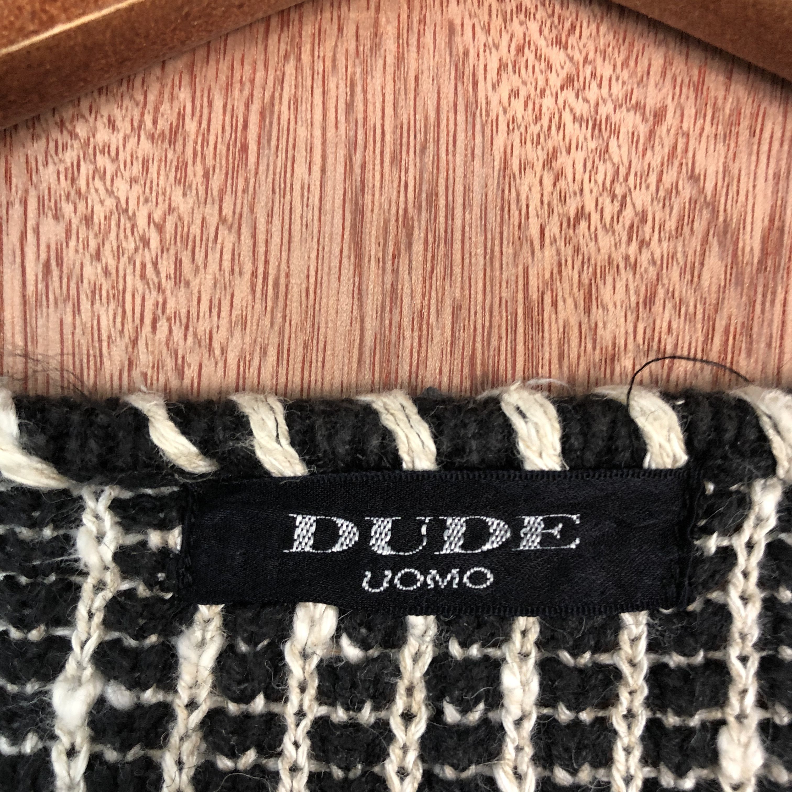 Homespun Knitwear × Japanese Brand DLL Dude Uomo BLack Shaggy fur KNitwear #c499 Size US L / EU 52-54 / 3 - 8 Thumbnail