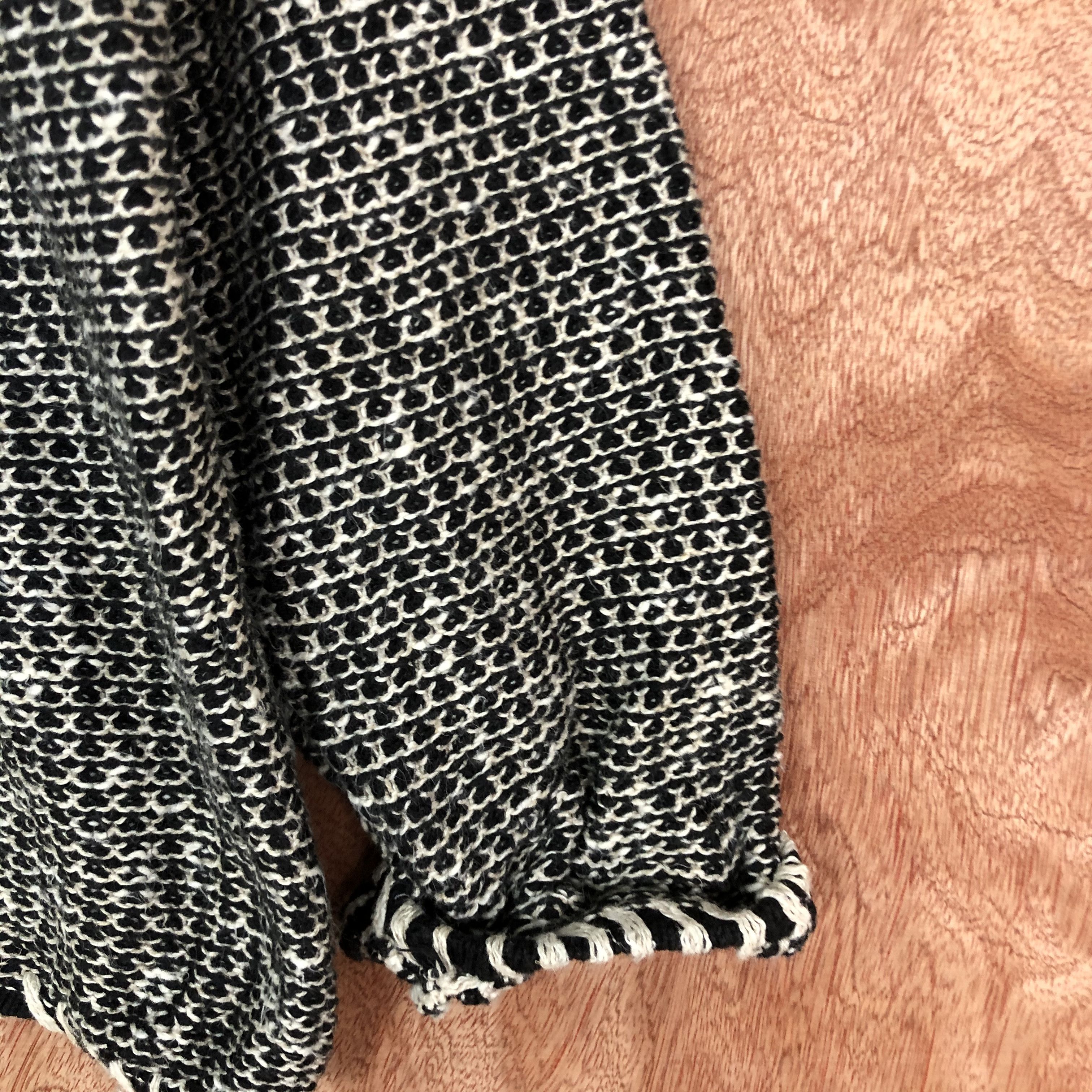 Homespun Knitwear × Japanese Brand DLL Dude Uomo BLack Shaggy fur KNitwear #c499 Size US L / EU 52-54 / 3 - 4 Thumbnail