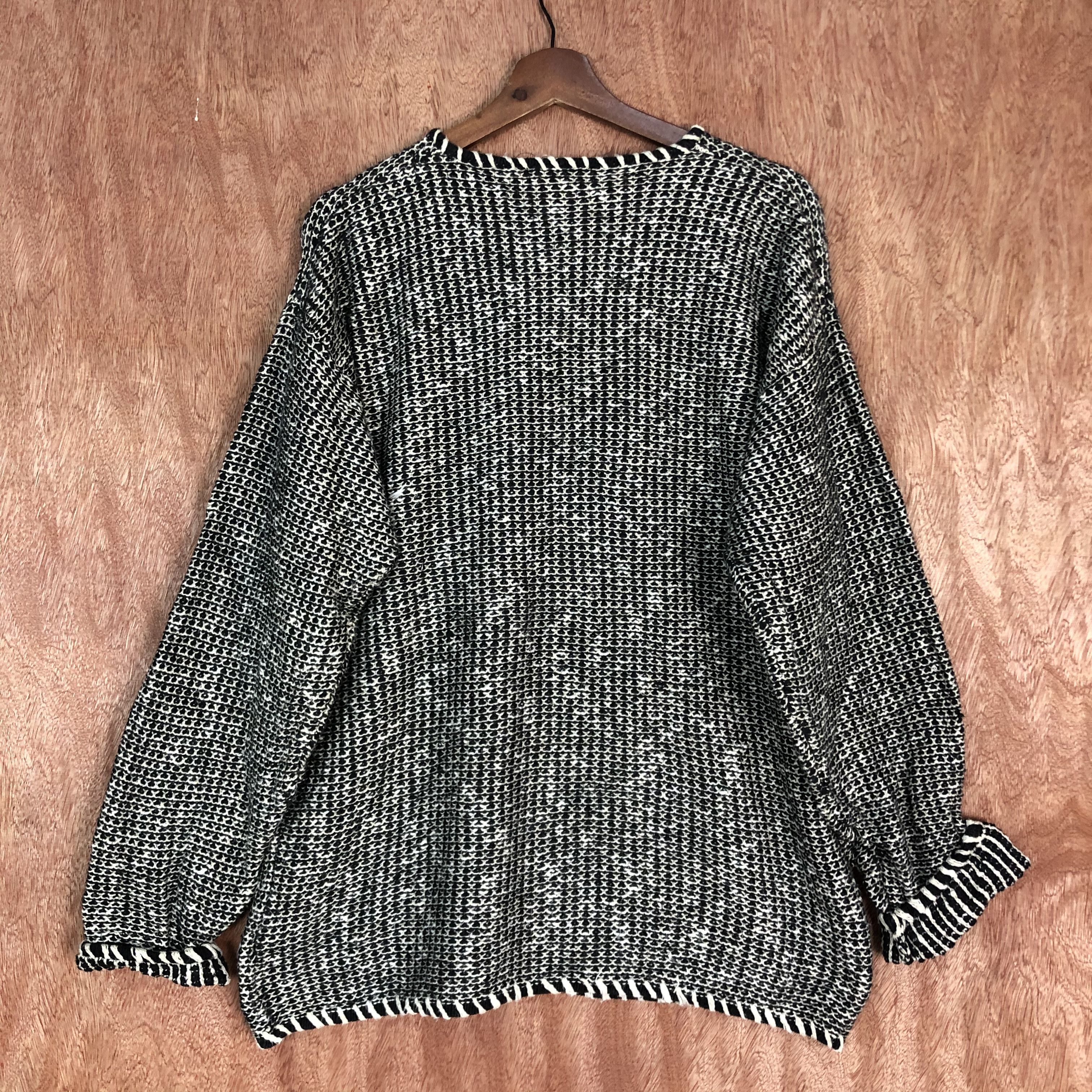 Homespun Knitwear × Japanese Brand DLL Dude Uomo BLack Shaggy fur KNitwear #c499 Size US L / EU 52-54 / 3 - 9 Thumbnail