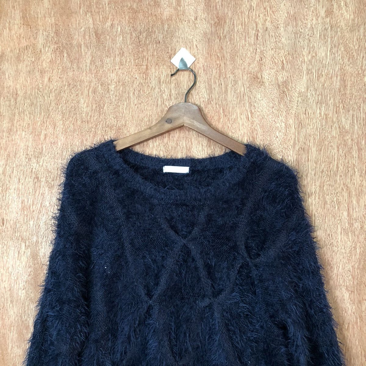 Homespun Knitwear × Japanese Brand Ca Moire Deluxe Shag Shaggy Fur Mohair Knitwear #6390 Size US M / EU 48-50 / 2 - 2 Thumbnail