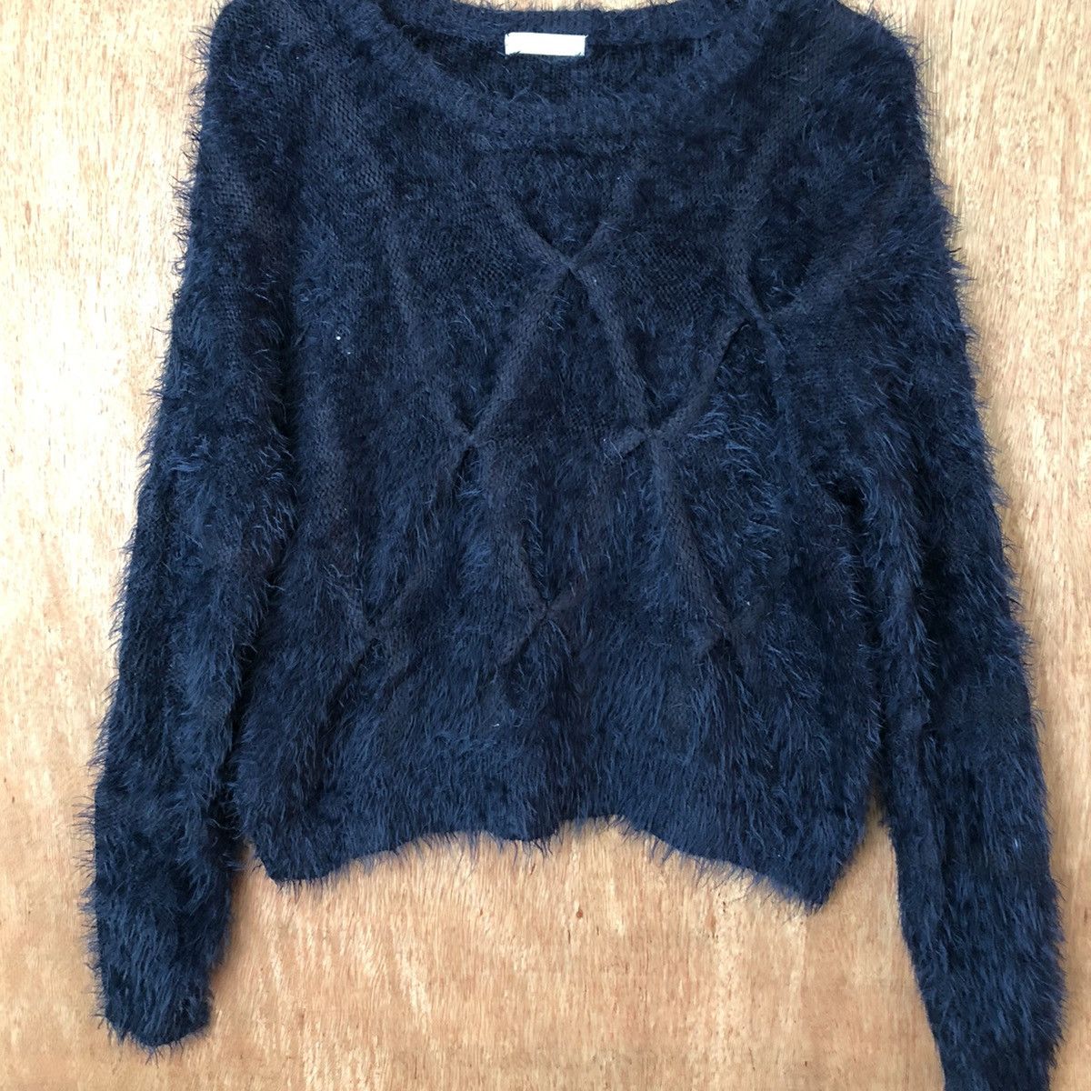 Homespun Knitwear × Japanese Brand Ca Moire Deluxe Shag Shaggy Fur Mohair Knitwear #6390 Size US M / EU 48-50 / 2 - 3 Thumbnail