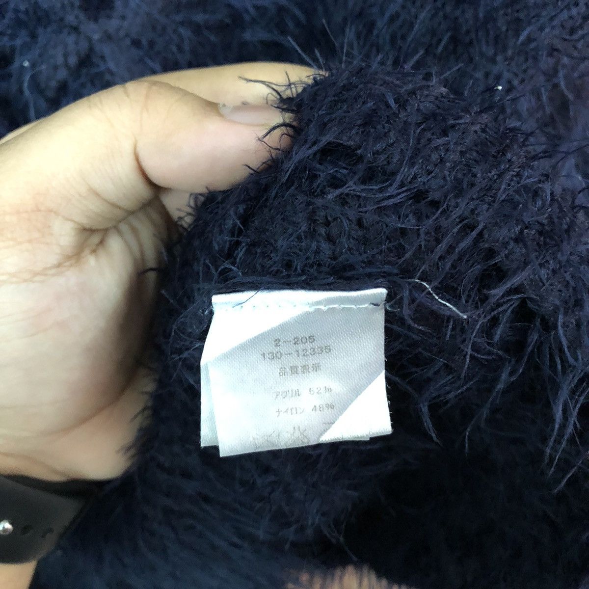 Homespun Knitwear × Japanese Brand Ca Moire Deluxe Shag Shaggy Fur Mohair Knitwear #6390 Size US M / EU 48-50 / 2 - 6 Thumbnail