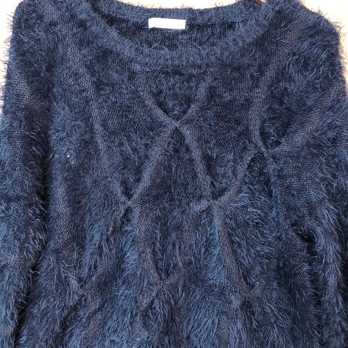 Homespun Knitwear × Japanese Brand Ca Moire Deluxe Shag Shaggy Fur Mohair Knitwear #6390 Size US M / EU 48-50 / 2 - 4 Thumbnail