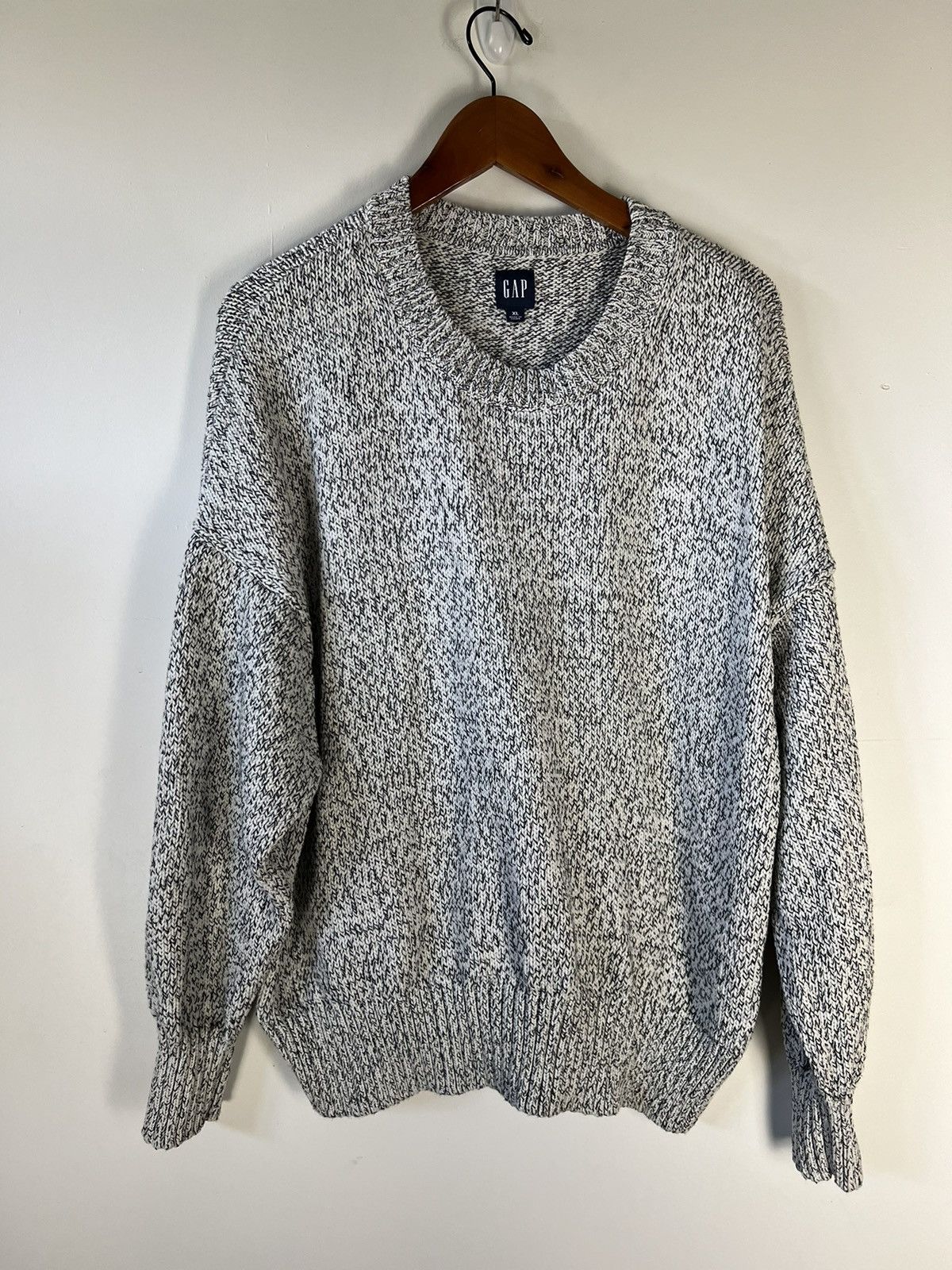 Gap Gap cable knit chunky white and black sweater Size US XL / EU 56 / 4 - 1 Thumbnail