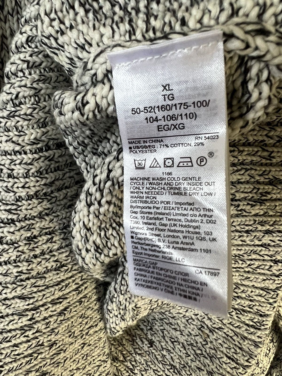 Gap Gap cable knit chunky white and black sweater Size US XL / EU 56 / 4 - 3 Thumbnail