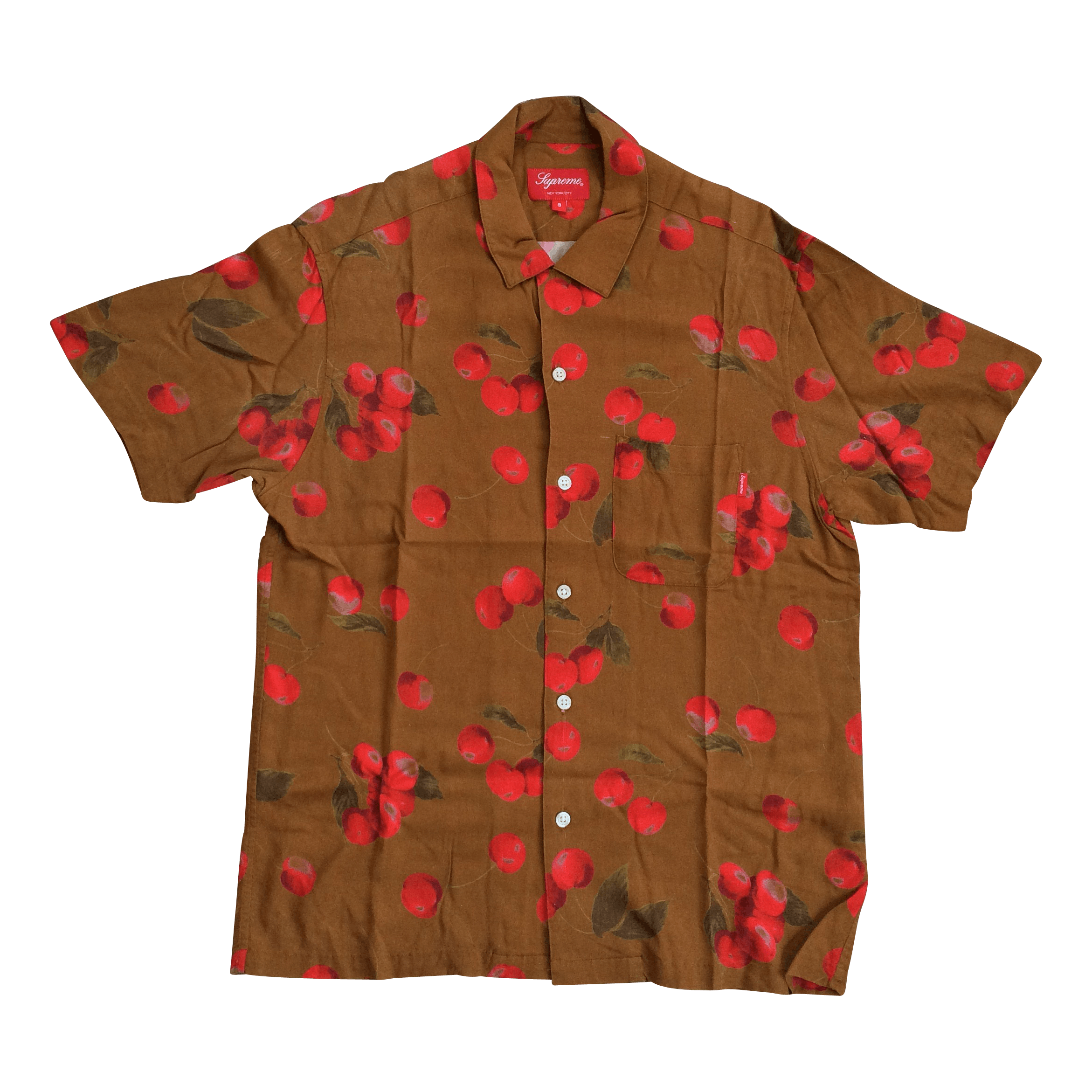 Supreme S/S 2019 Supreme Cherry Rayon size small Size US S / EU 44-46 / 1 - 1 Thumbnail